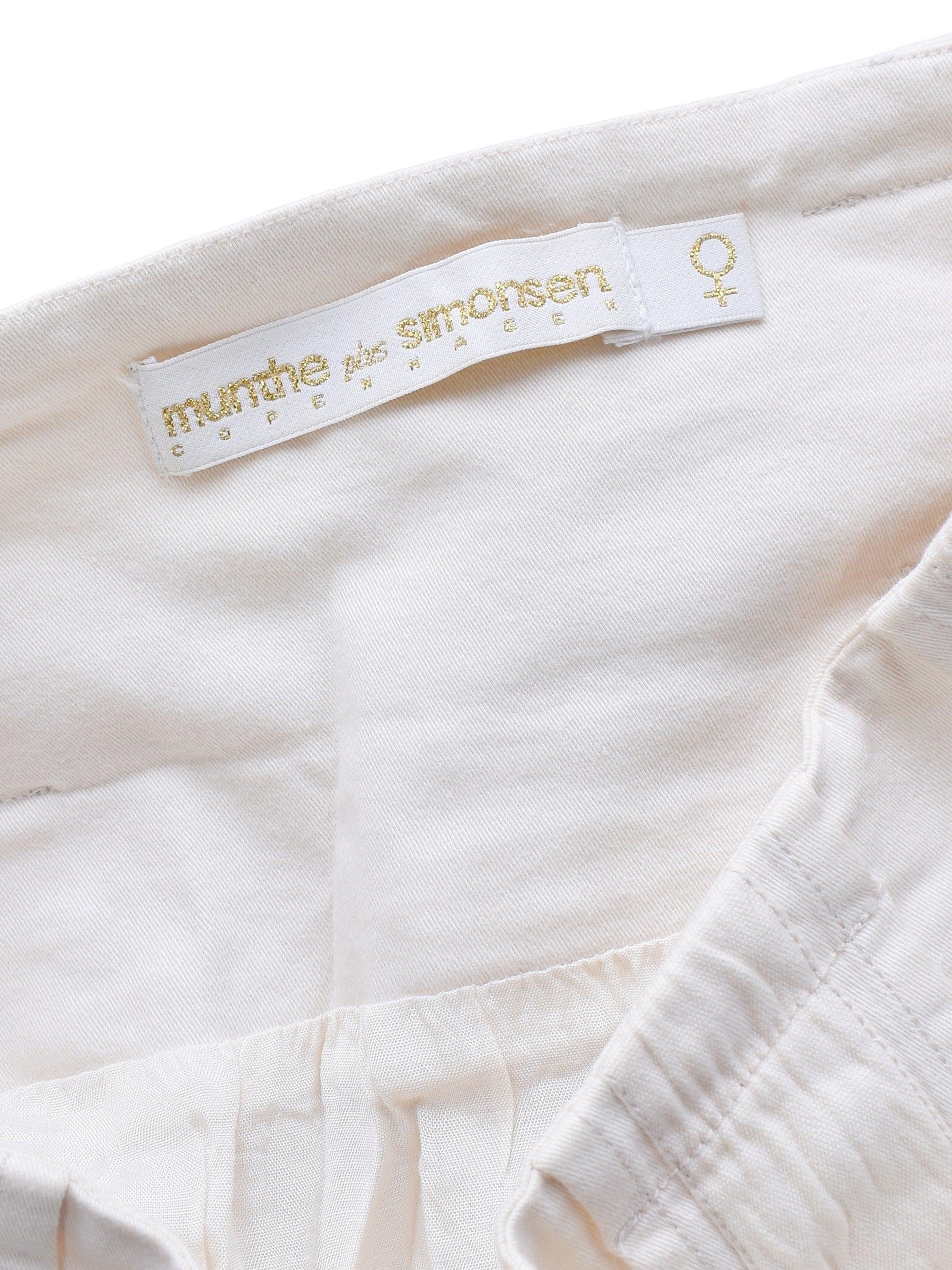 Munthe plus Simonsen Nederdel - 40 / Hvid / Kvinde - SassyLAB Secondhand