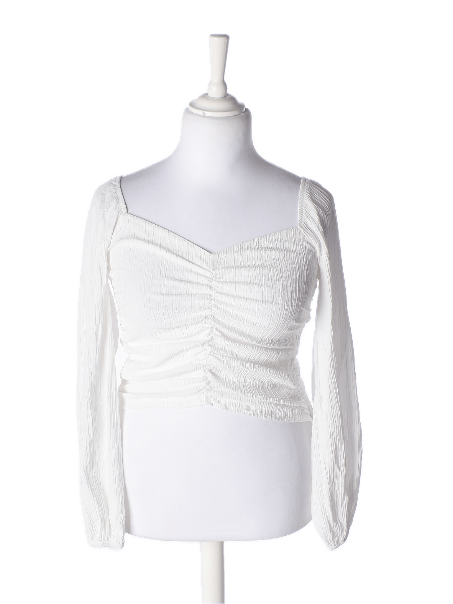 Neo Noir Bluse - 36 / Hvid / Kvinde - SassyLAB Secondhand