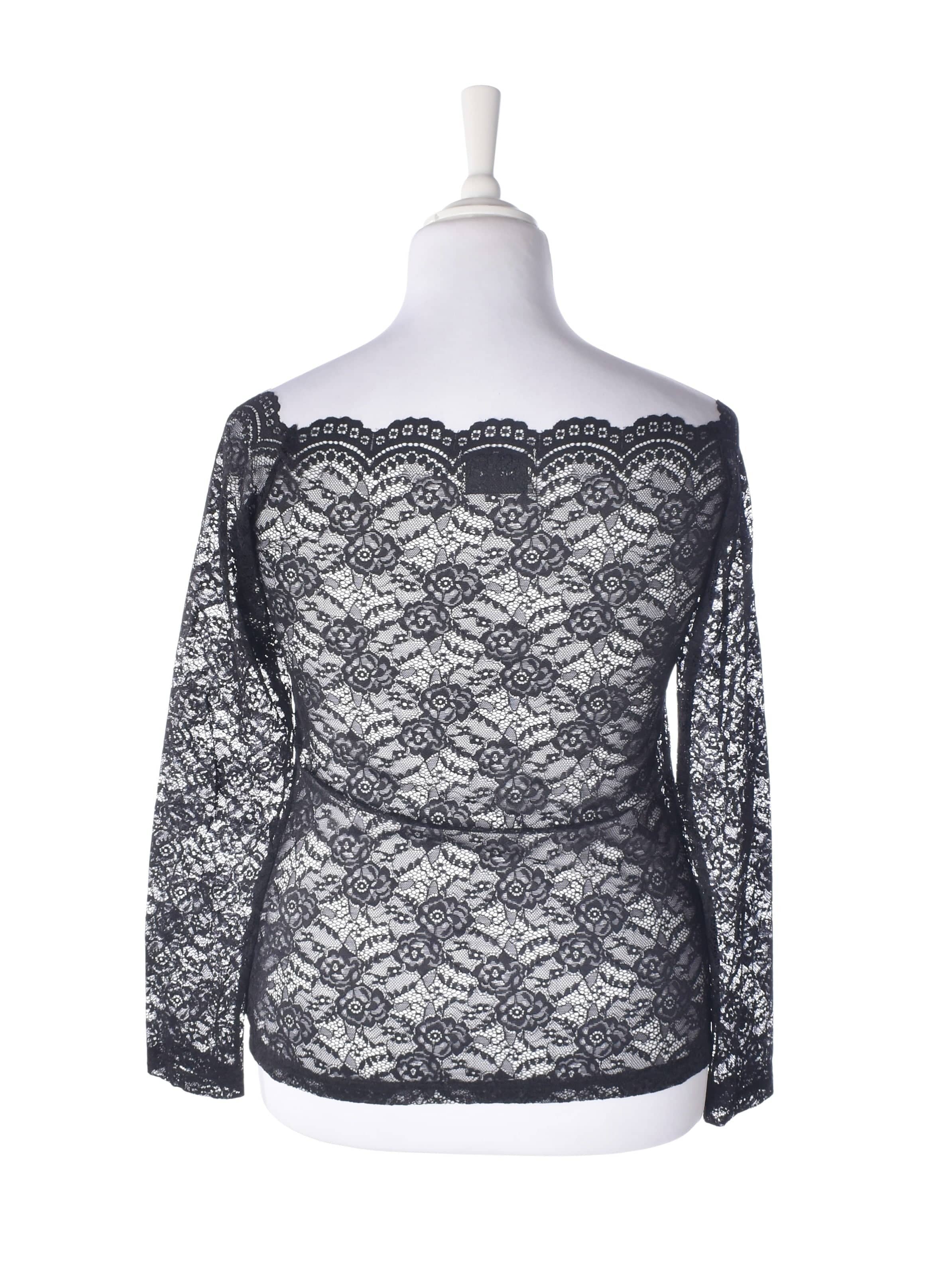 Neo Noir Bluse - XL / Sort / Kvinde - SassyLAB Secondhand