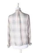 Neo Noir Bluse - XS / Beige / Kvinde - SassyLAB Secondhand