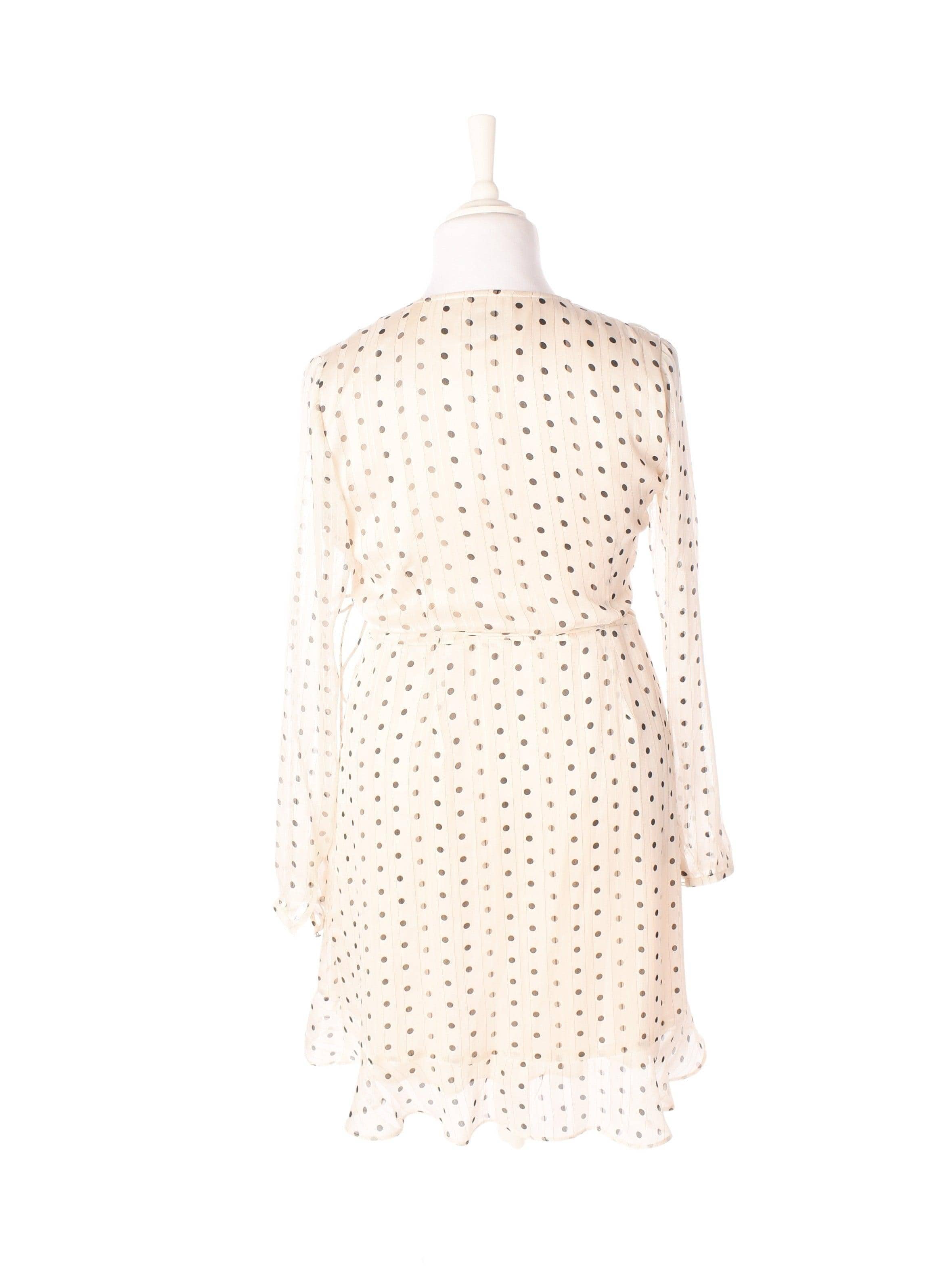 Neo Noir Kjole - M / Beige / Kvinde - SassyLAB Secondhand