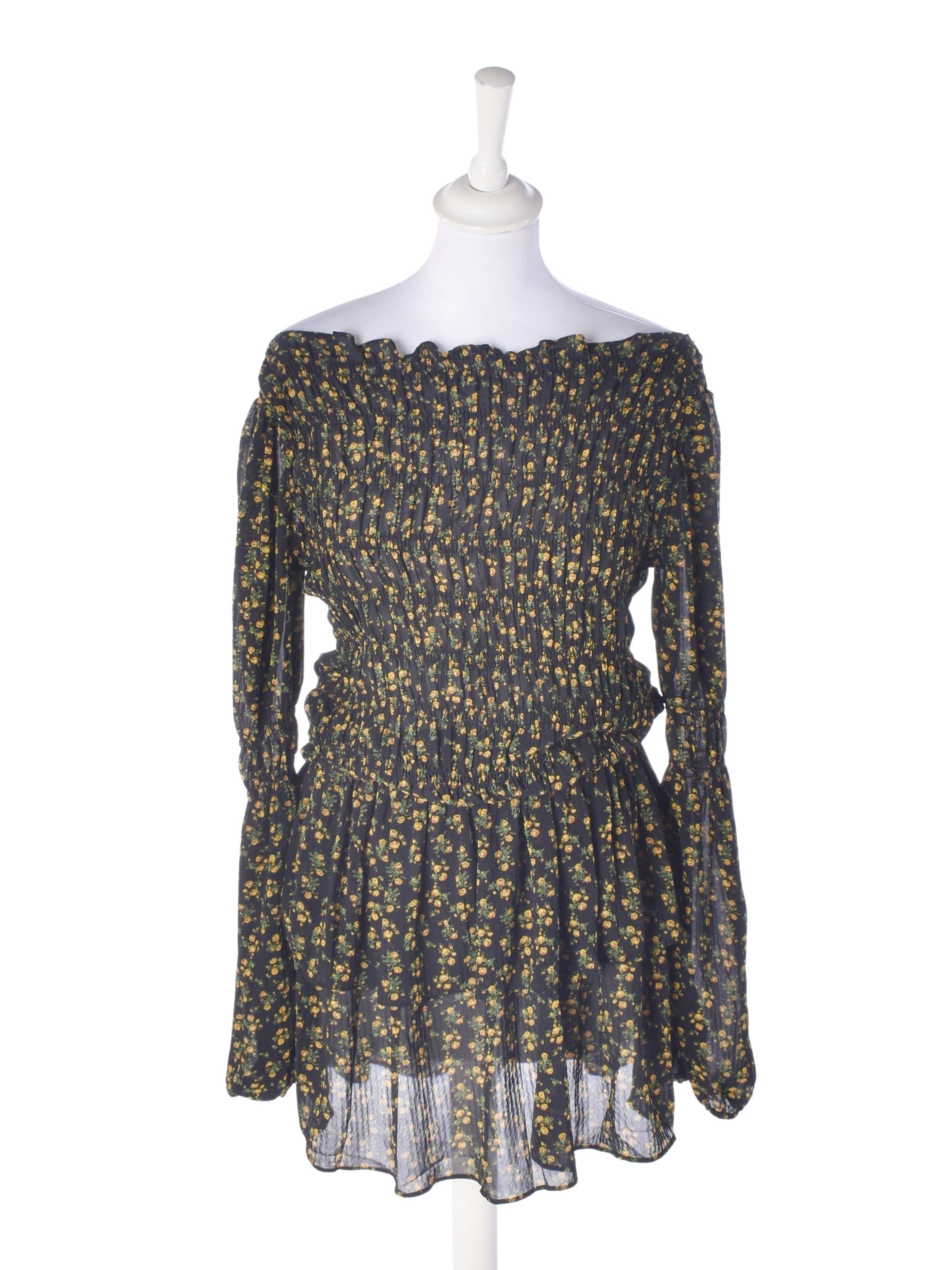 Neo Noir Kjole - M / Blomstret / Kvinde - SassyLAB Secondhand