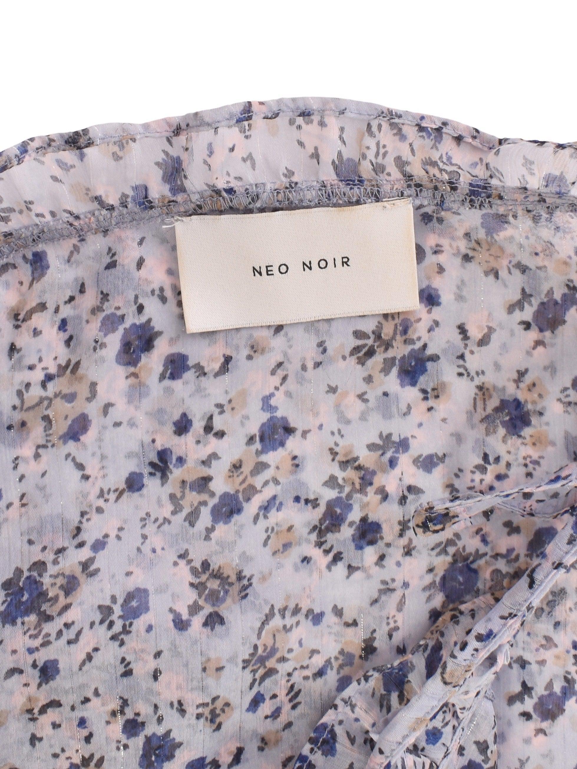 Neo Noir Top - S / Blå / Kvinde - SassyLAB Secondhand