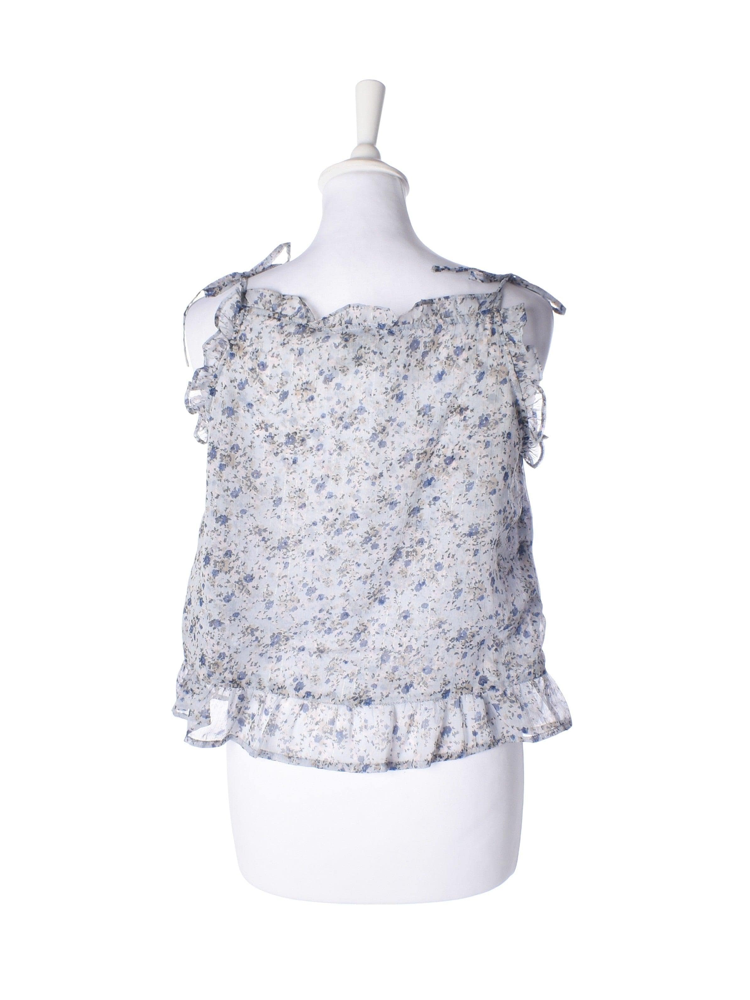 Neo Noir Top - S / Blå / Kvinde - SassyLAB Secondhand