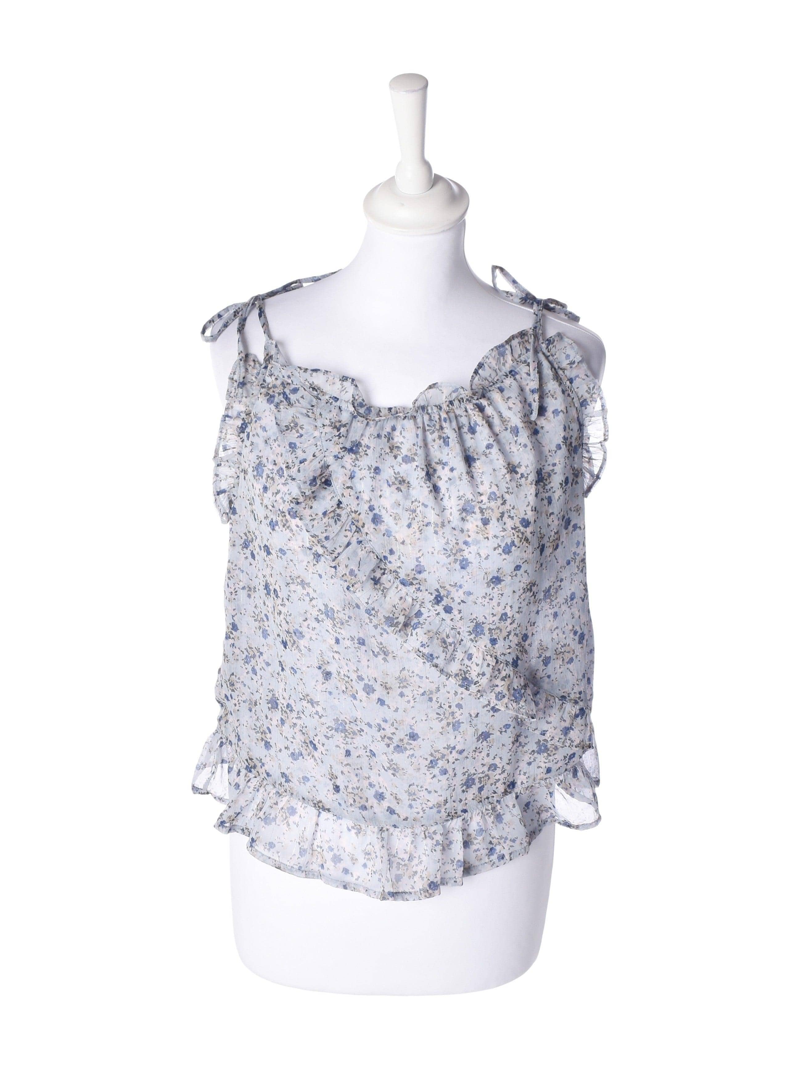Neo Noir Top - S / Blå / Kvinde - SassyLAB Secondhand
