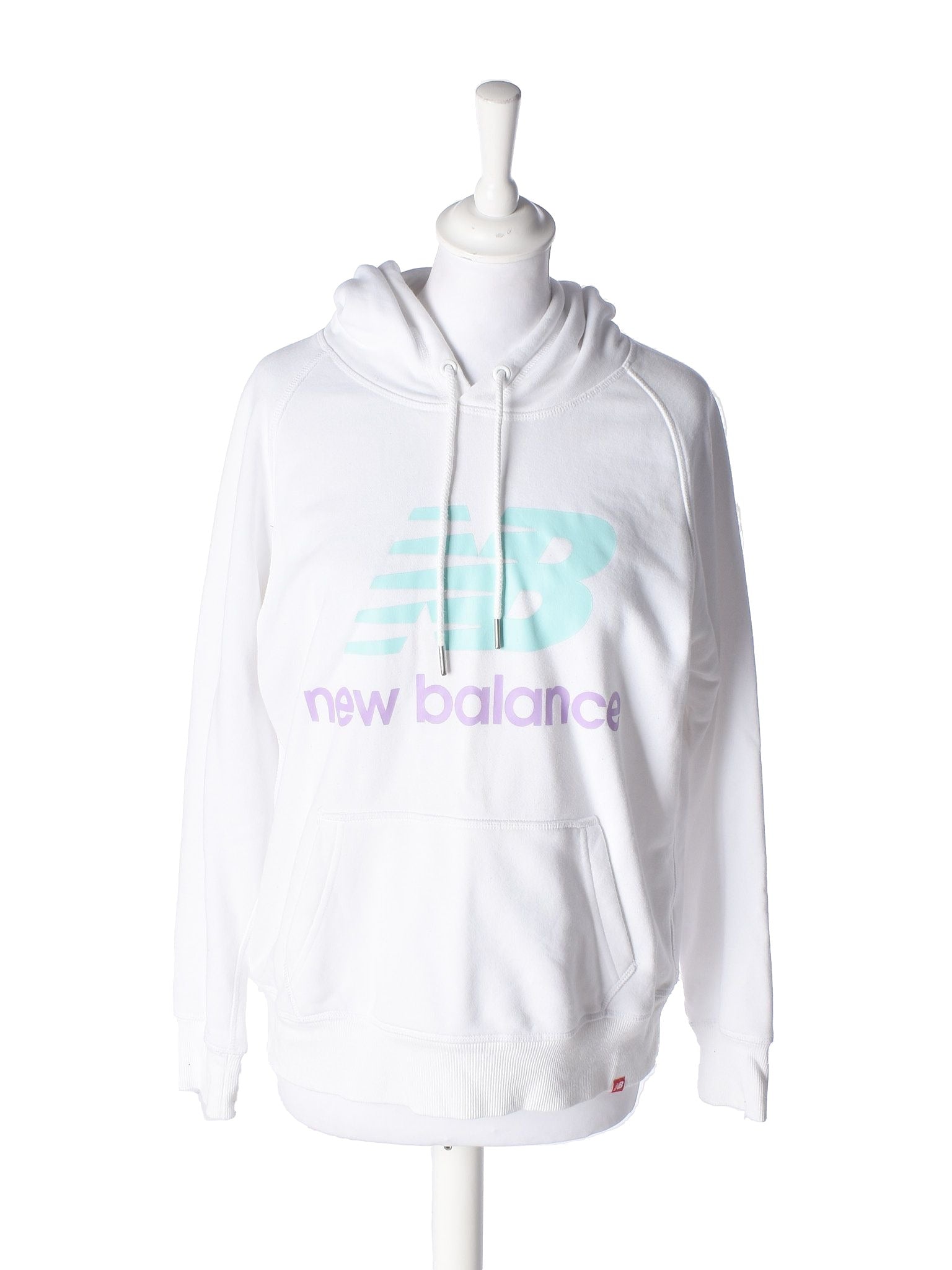 New Balance Hoodie - M / Hvid / Kvinde - SassyLAB Secondhand
