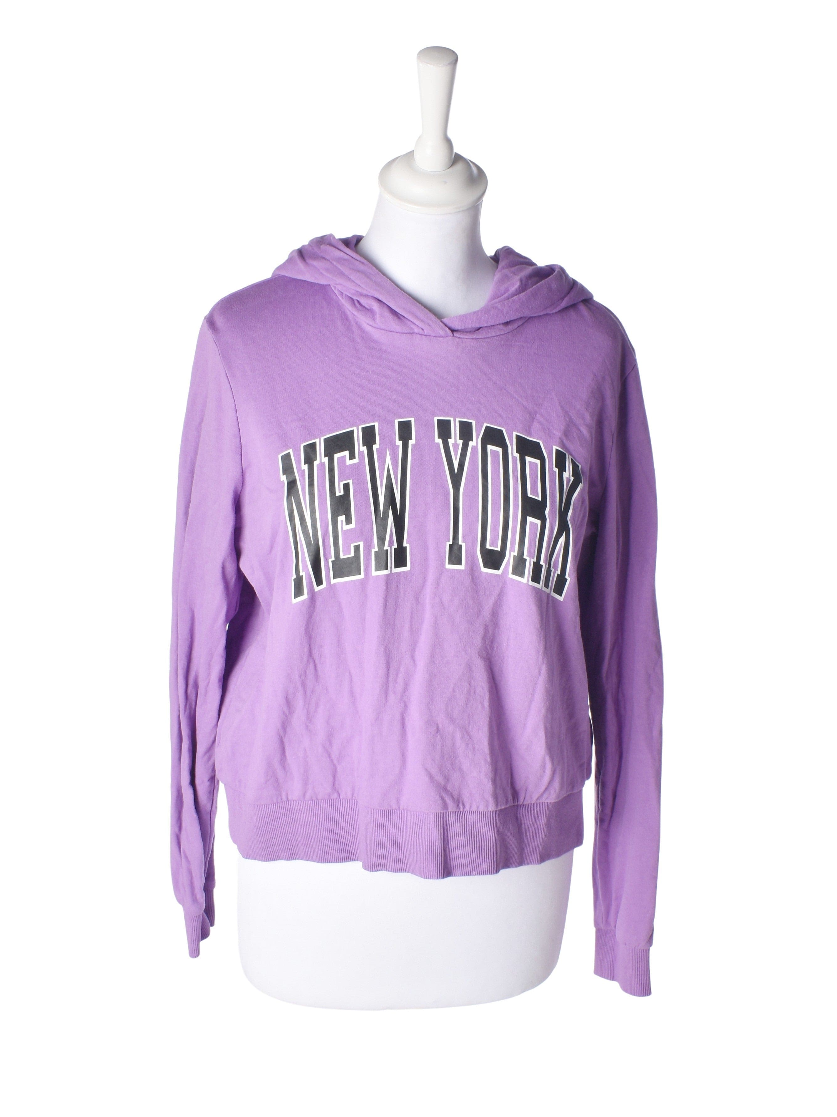 Noisy May Hoodie - S / Lilla / Kvinde - SassyLAB Secondhand