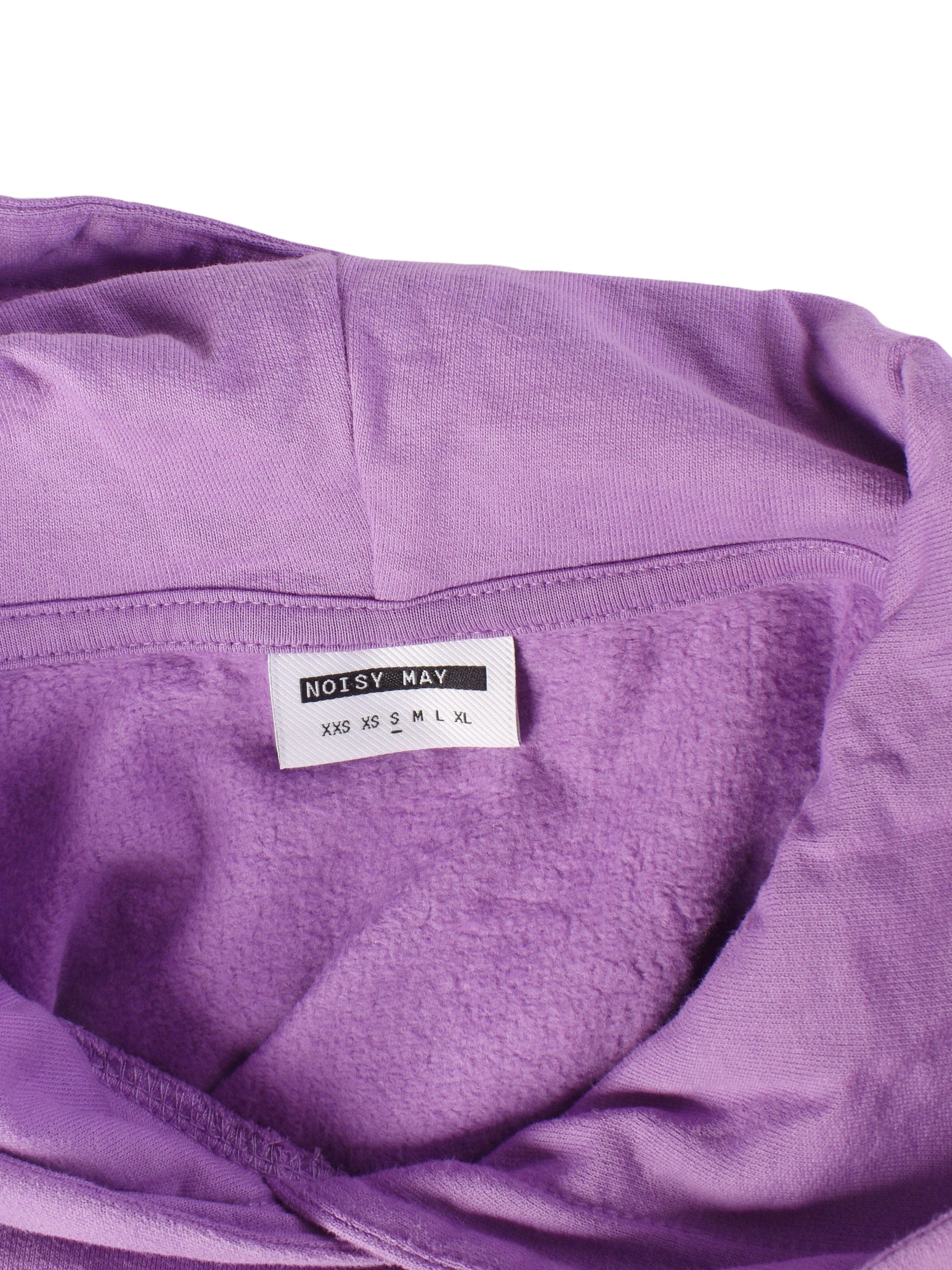 Noisy May Hoodie - S / Lilla / Kvinde - SassyLAB Secondhand