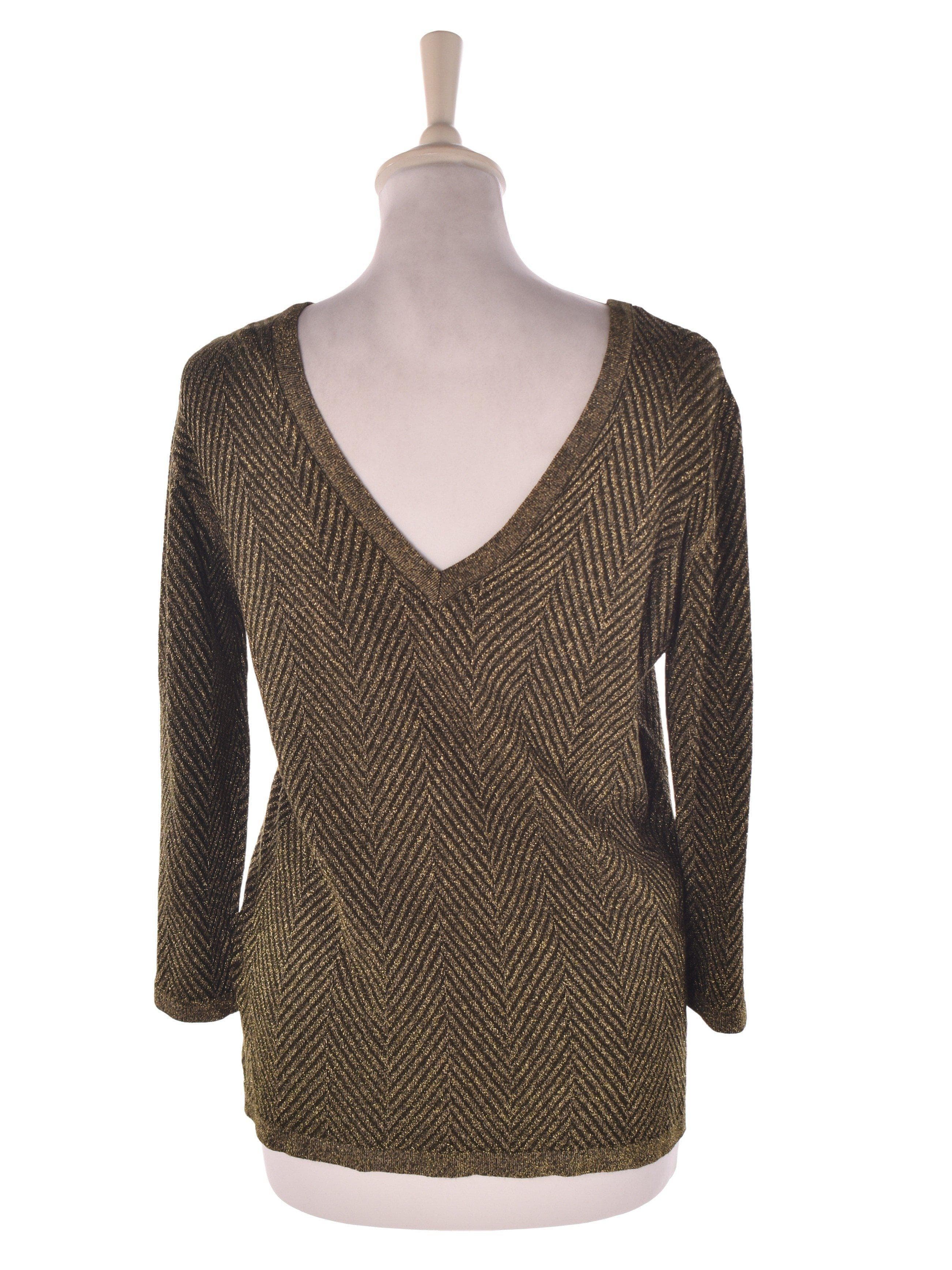Object Bluse - M / Guld / Kvinde - SassyLAB Secondhand