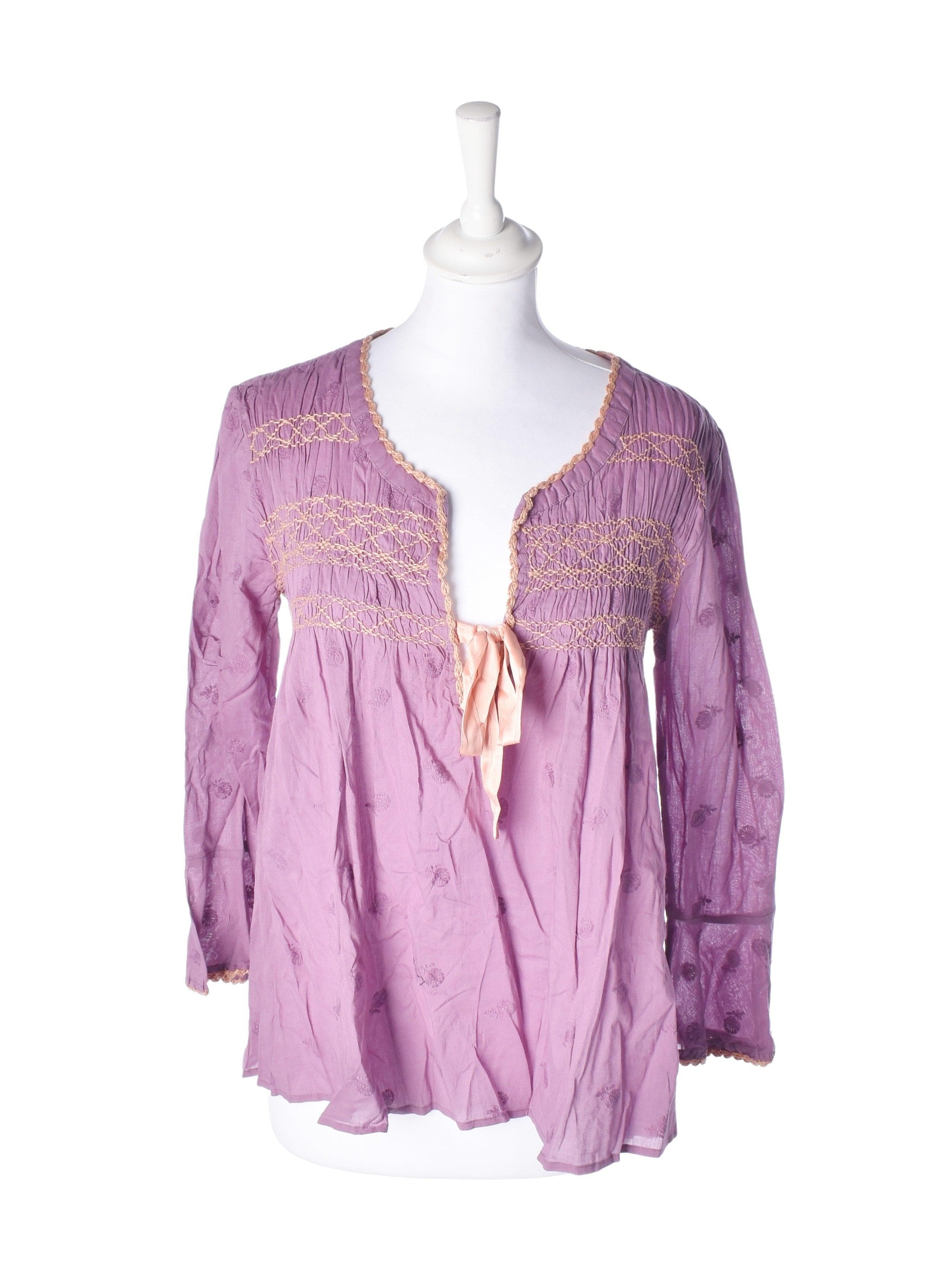 Odd Molly Bluse - M / Lilla / Kvinde - SassyLAB Secondhand