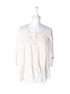 Odd Molly Bluse - S / Hvid / Kvinde - SassyLAB Secondhand