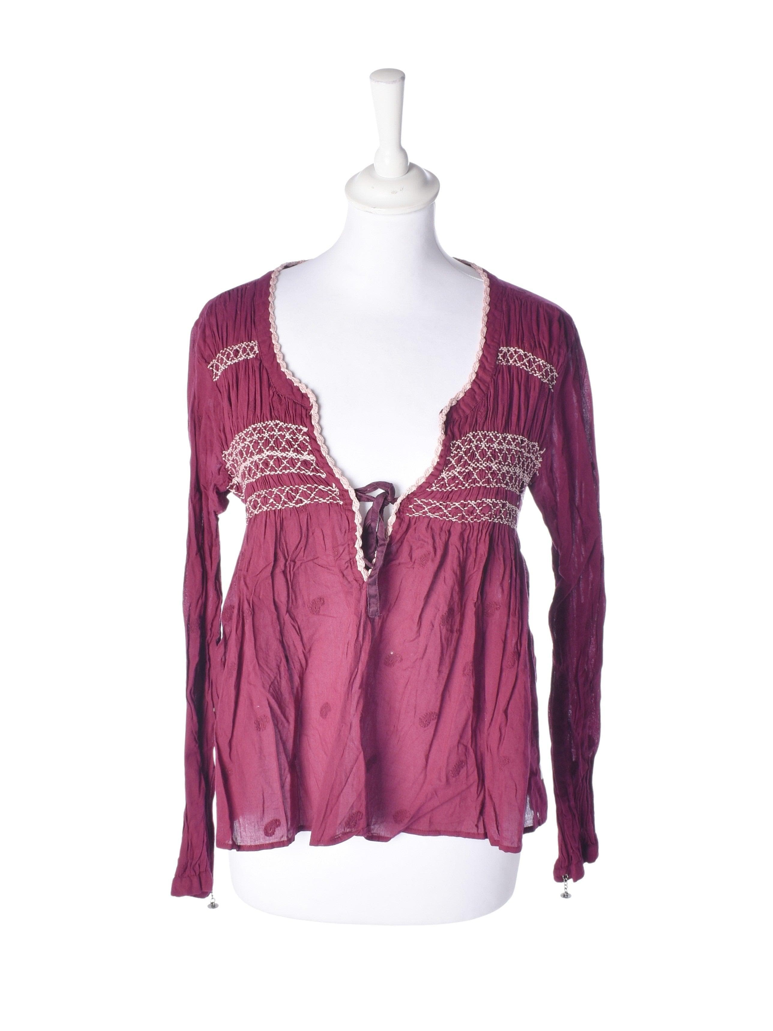 Odd Molly Bluse - XS / Lilla / Kvinde - SassyLAB Secondhand