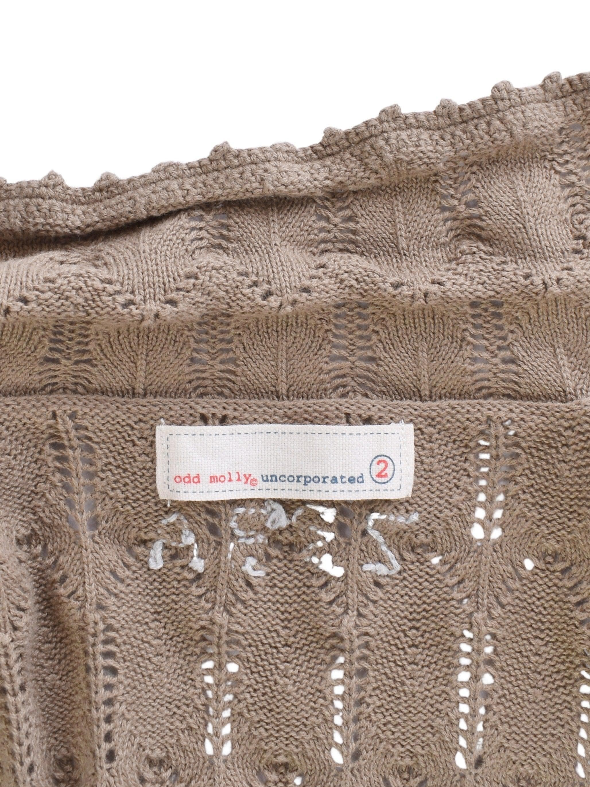 Odd Molly Cardigan - M / Grøn / Kvinde - SassyLAB Secondhand