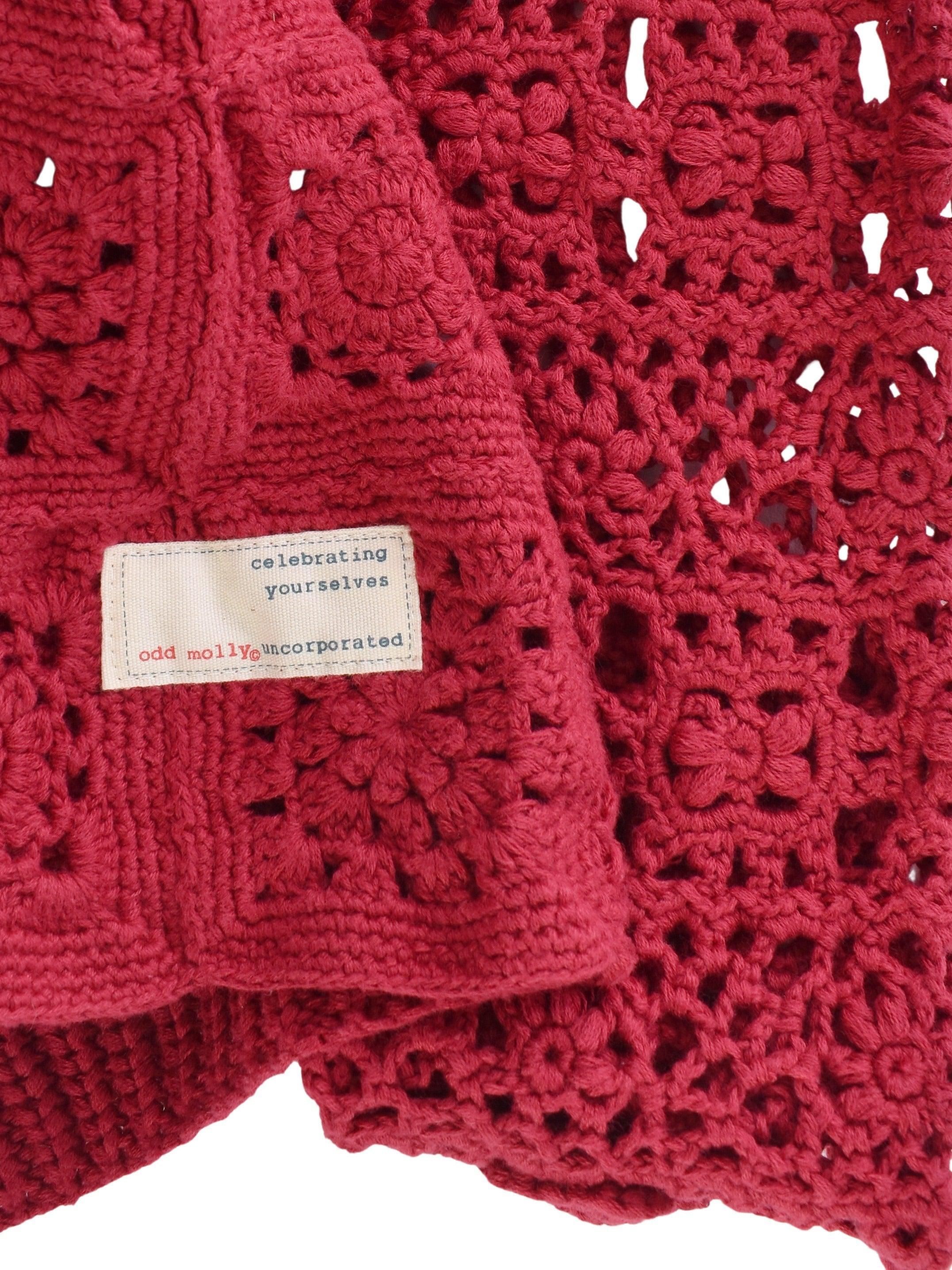 Odd Molly Cardigan - S / Rød / Kvinde - SassyLAB Secondhand
