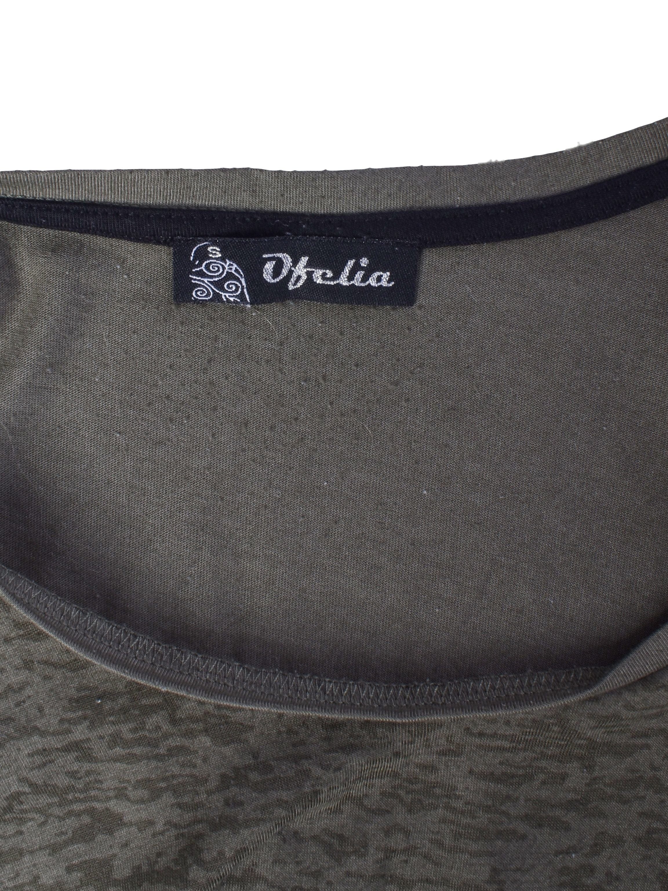 Ofelia Bluse - M / Grøn / Kvinde - SassyLAB Secondhand