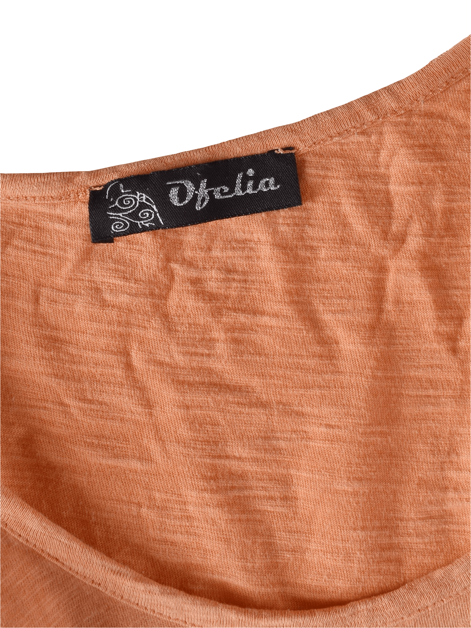 Ofelia T-Shirt - XL / Orange / Kvinde - SassyLAB Secondhand