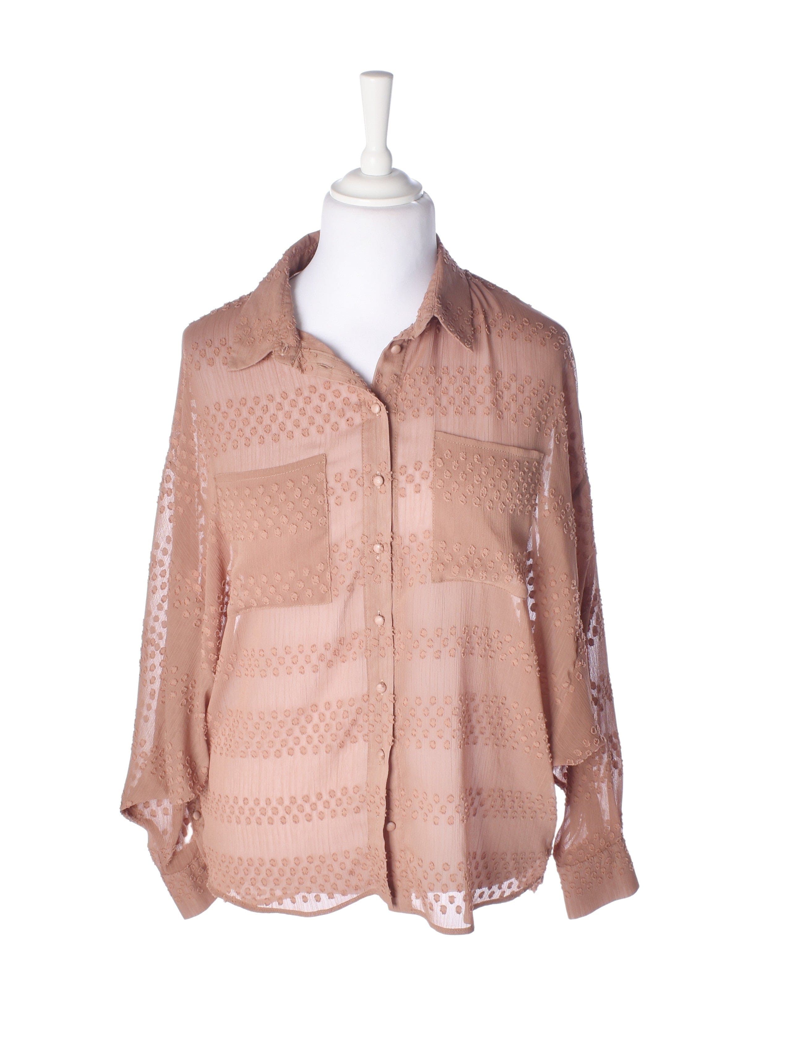 One Two Luxzuz Skjorte - 42 / Brun / Kvinde - SassyLAB Secondhand