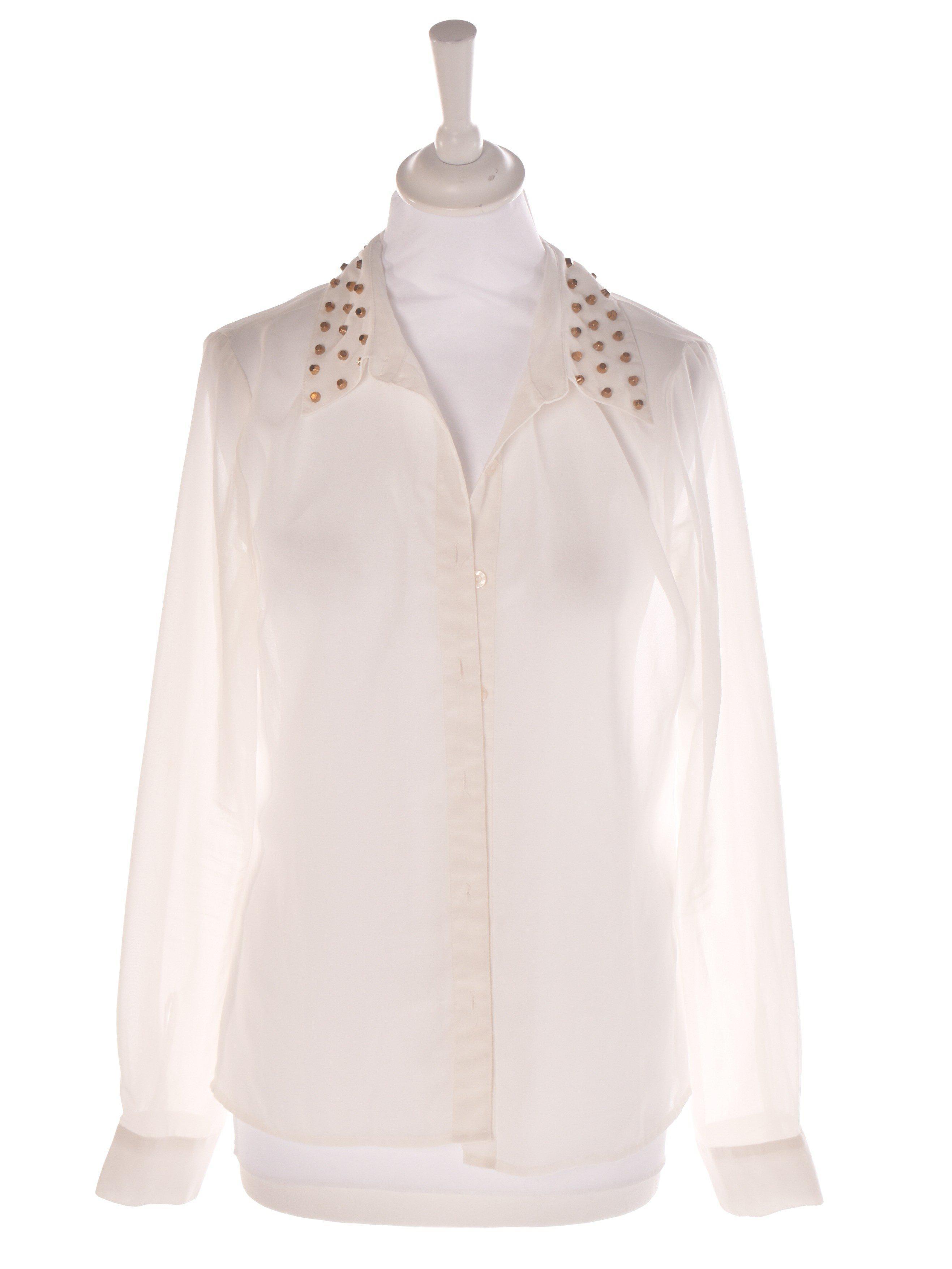 ONLY Skjorte - 38 / Hvid / Kvinde - SassyLAB Secondhand