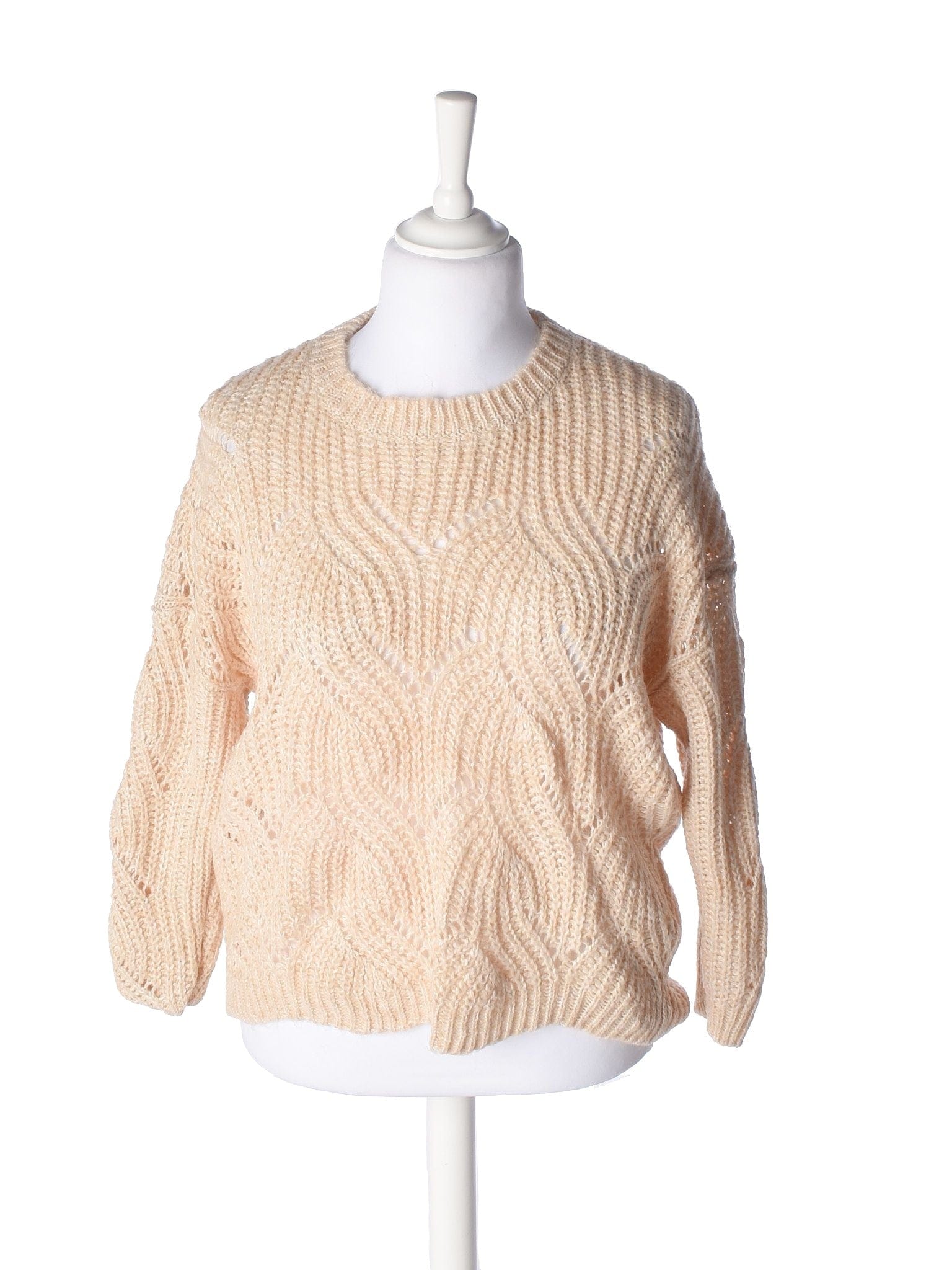 Only Strik - L / Beige / Kvinde - SassyLAB Secondhand