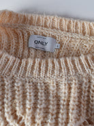 Only Strik - L / Beige / Kvinde - SassyLAB Secondhand