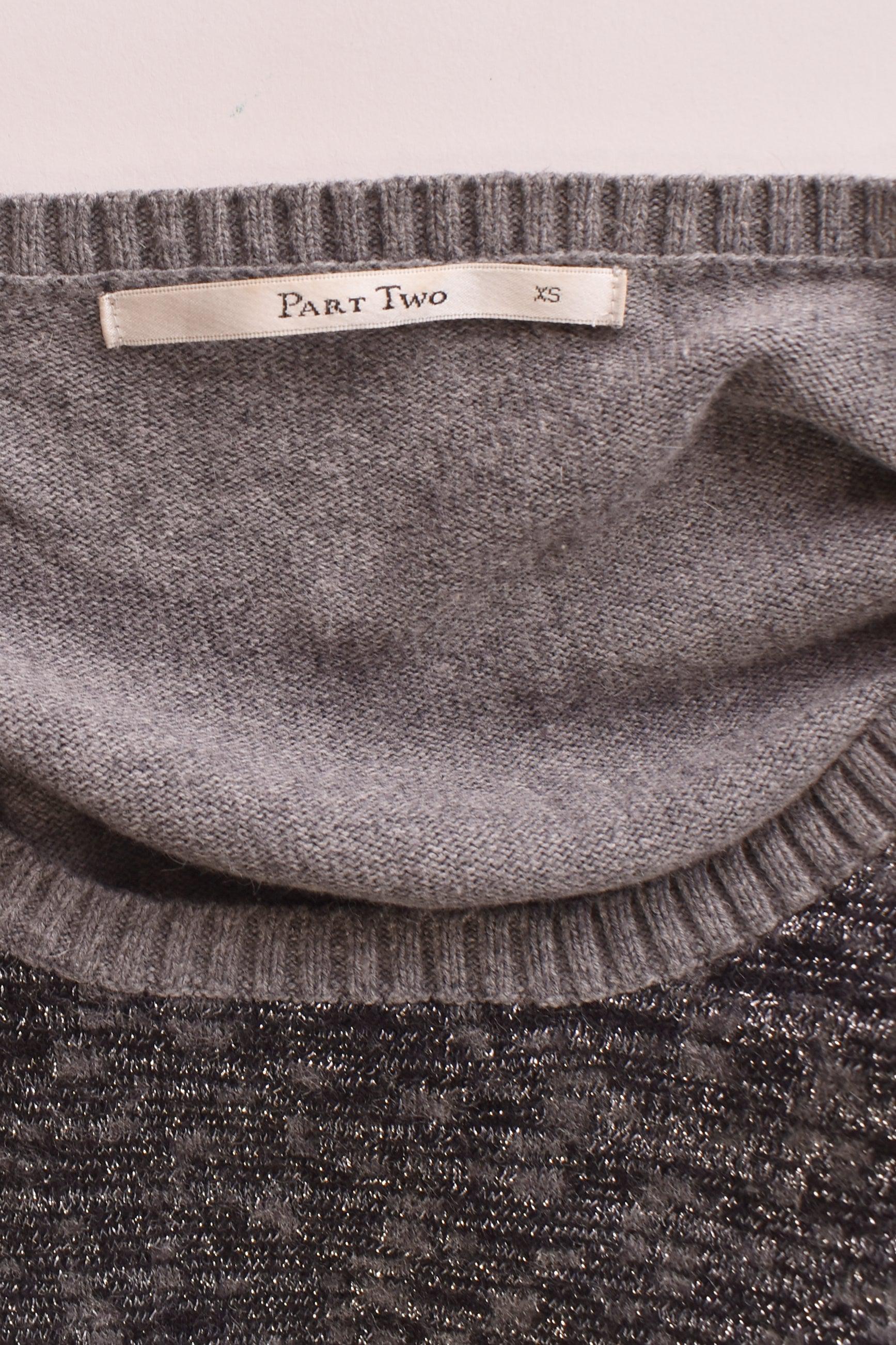 Part Two Sweater - XS / Grå / Kvinde - SassyLAB Secondhand