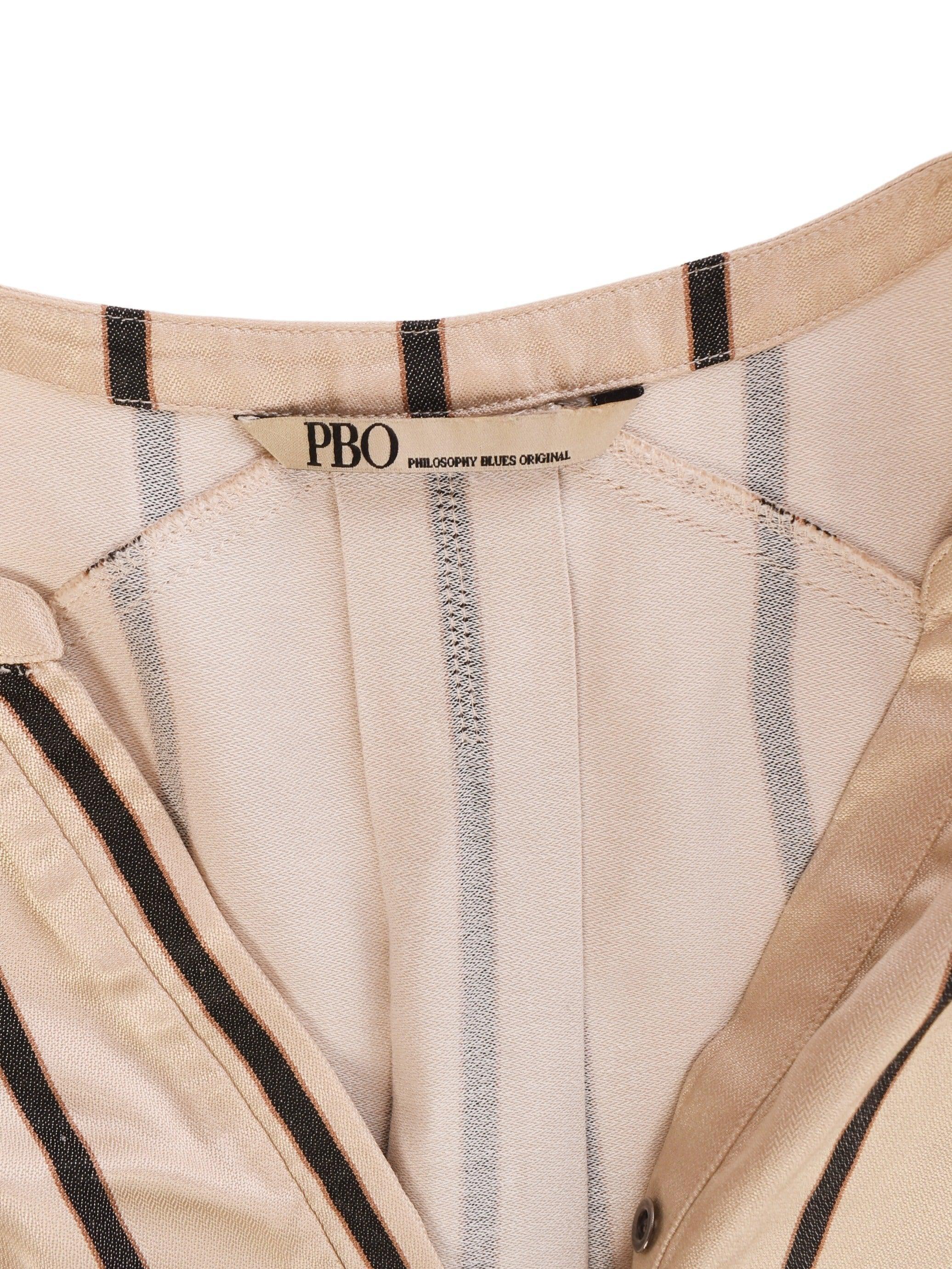 Philosophy Blues Original Bluse - 40 / Beige / Kvinde - SassyLAB Secondhand