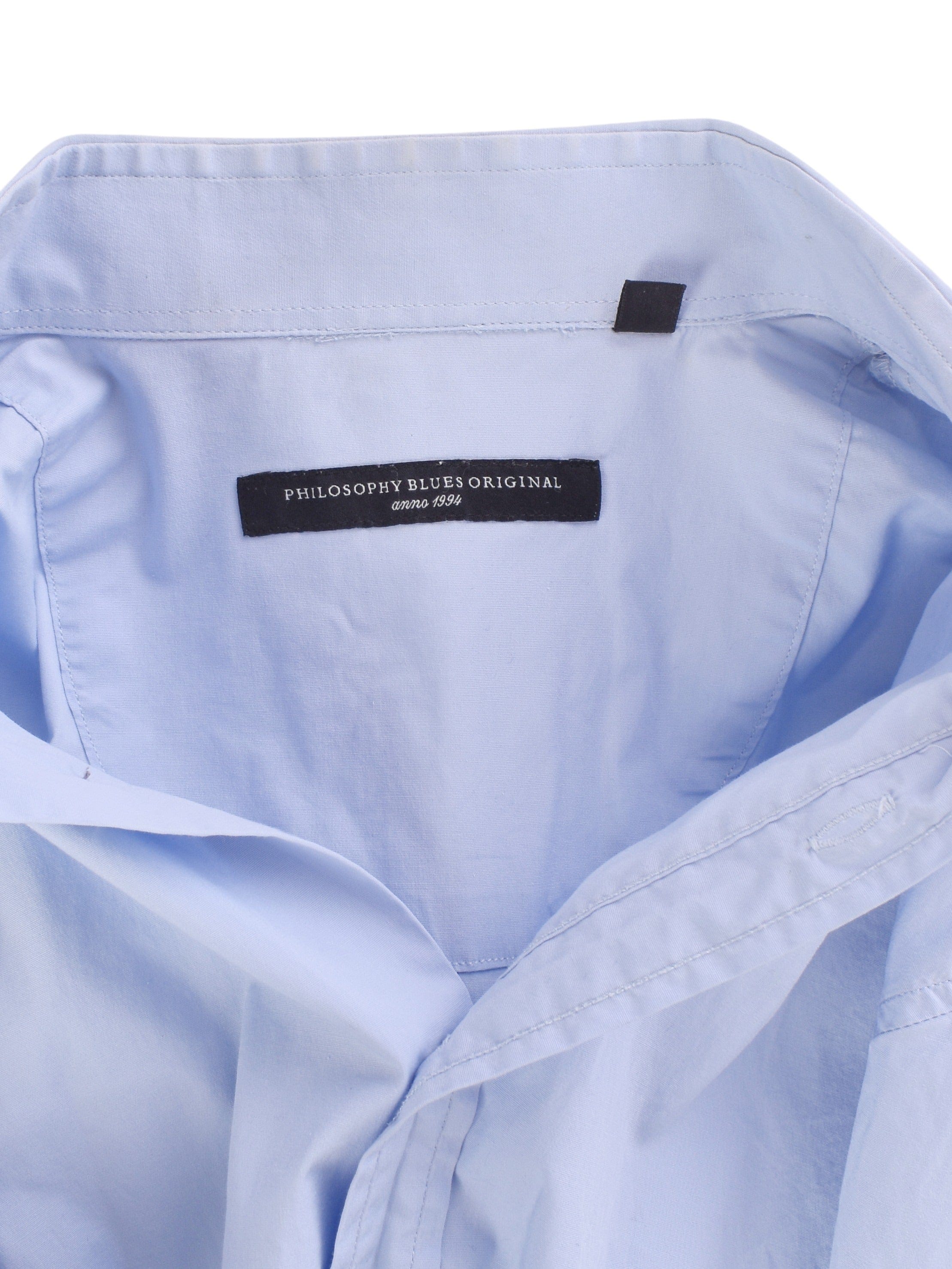 Philosophy Blues Original Skjorte - M / Blå / Mand - SassyLAB Secondhand