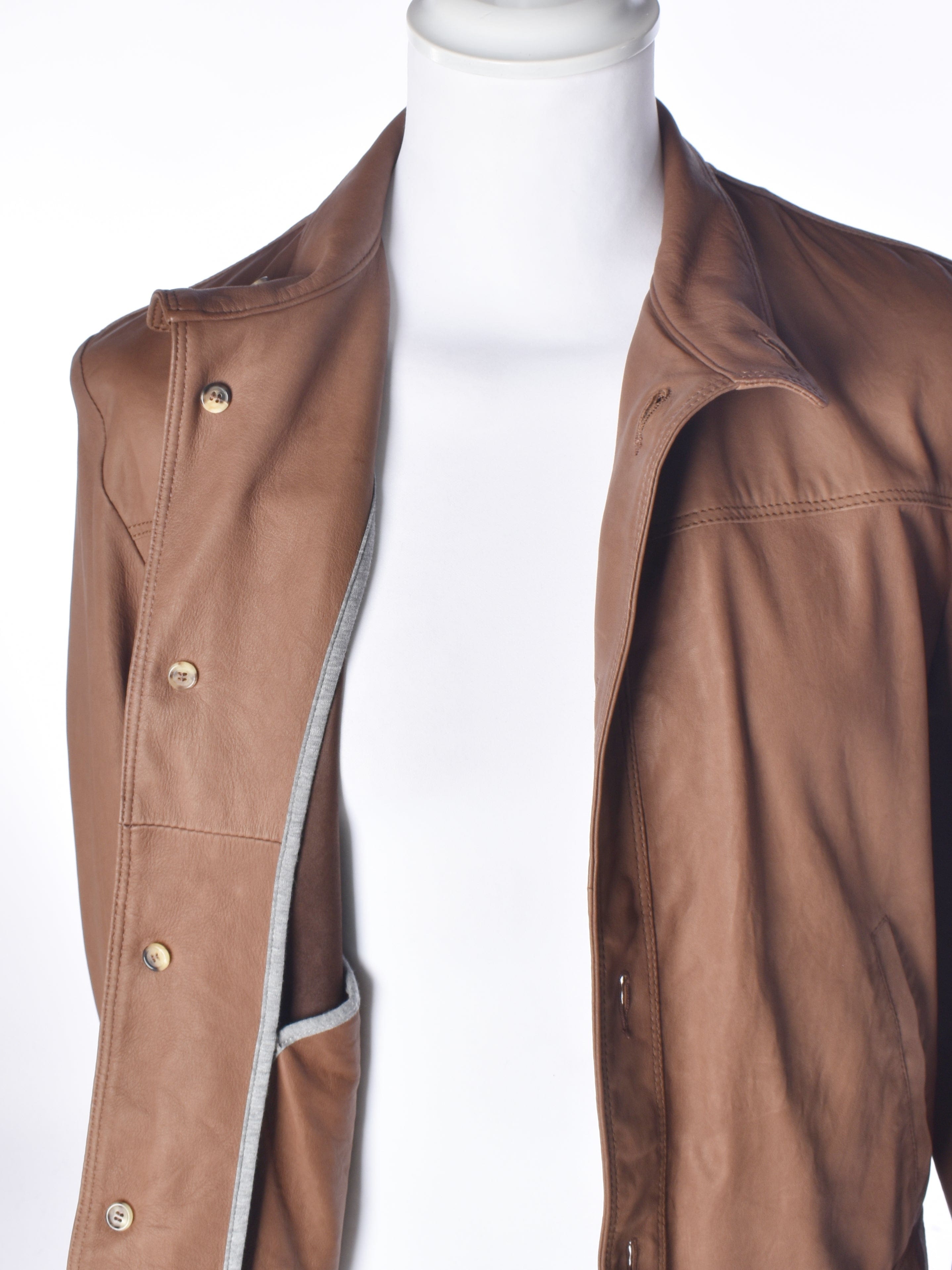 Piacenza Cashmere Jakke - 50 / Brun / Mand - SassyLAB Secondhand