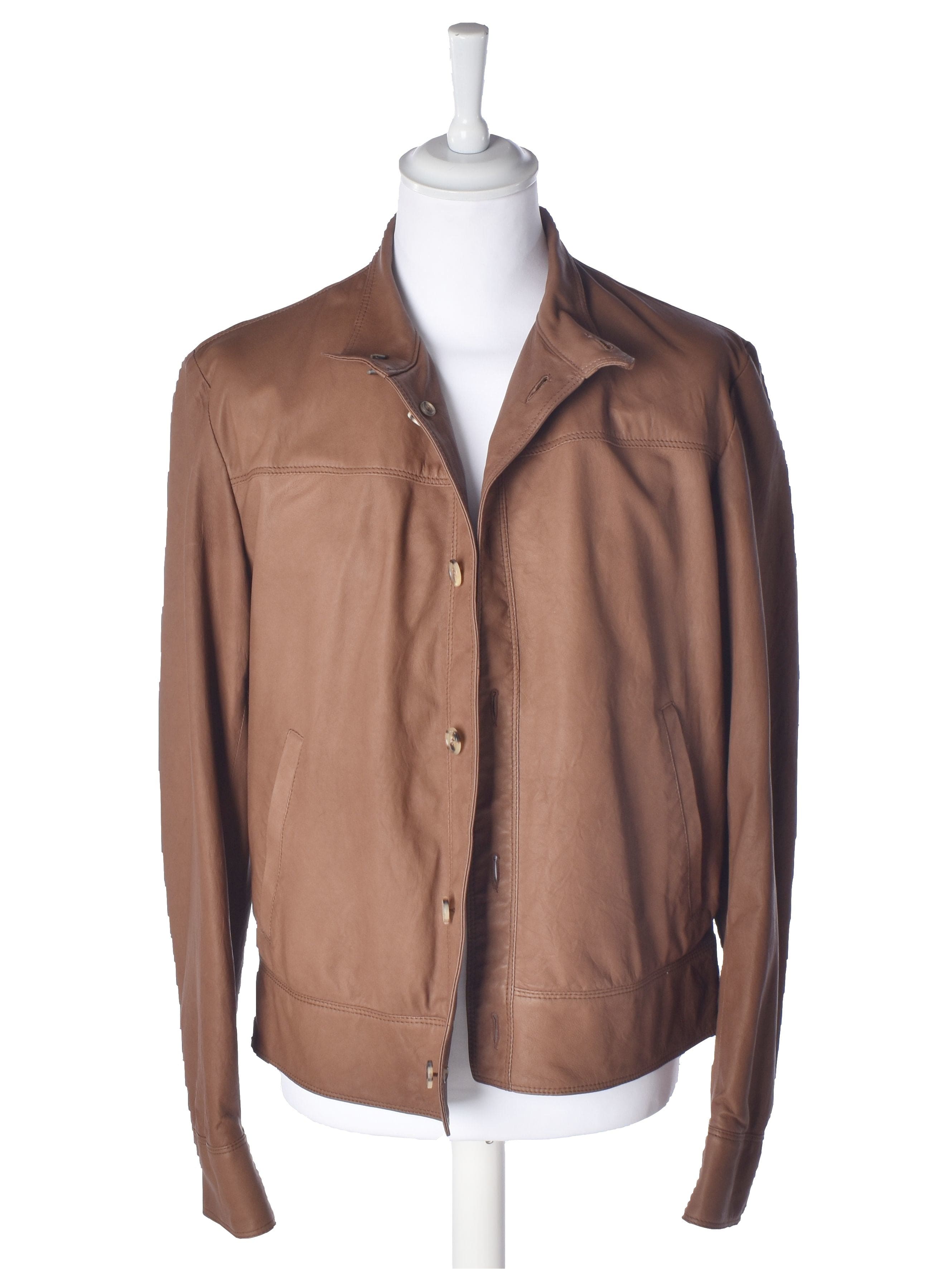 Piacenza Cashmere Jakke - 54 / Brun / Mand - SassyLAB Secondhand