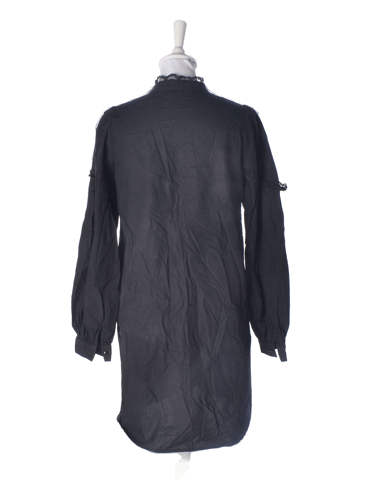 Pieces Skjortekjole - XS / Sort / Kvinde - SassyLAB Secondhand