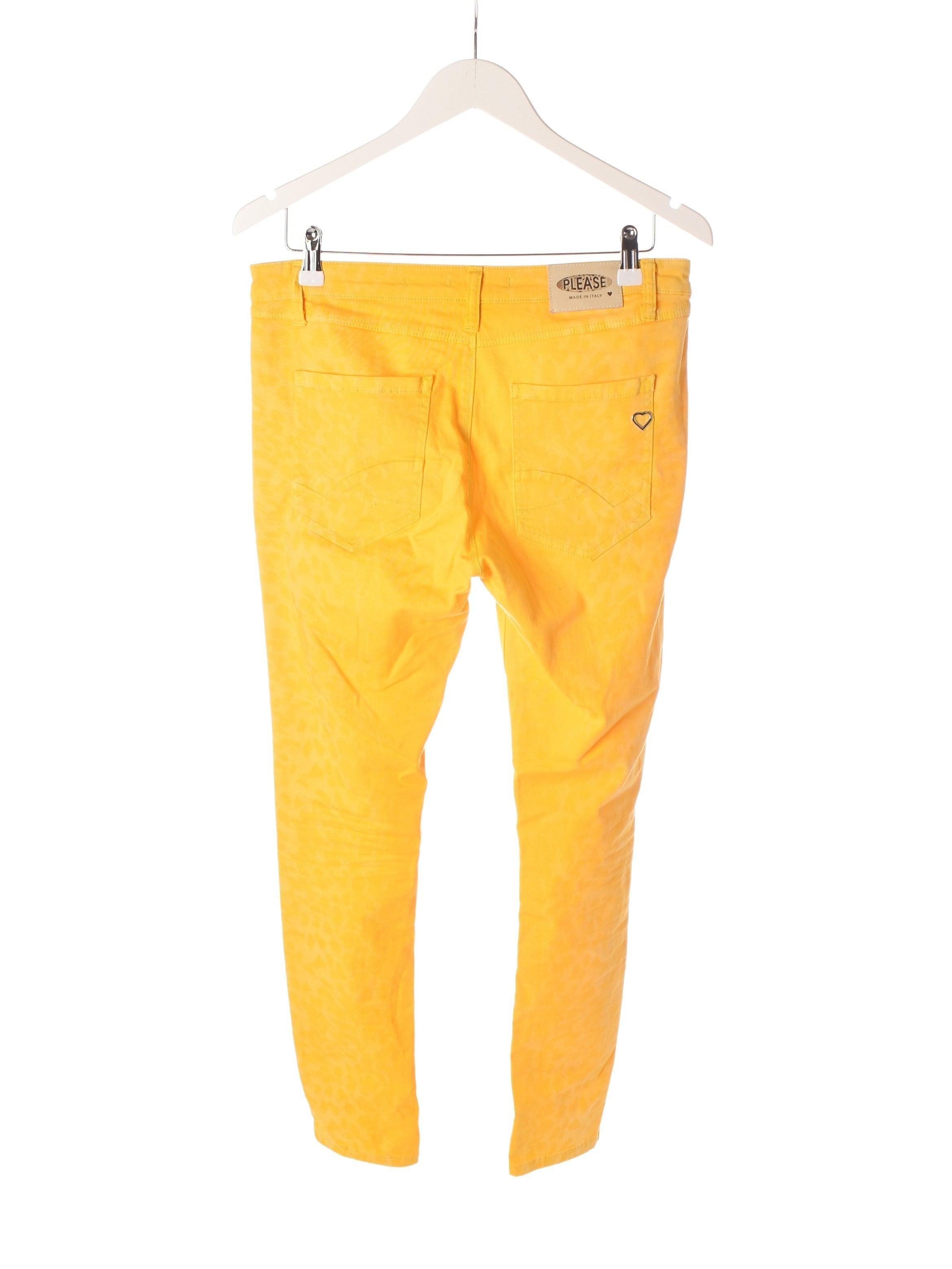 PLEASE Jeans - L / Gul / Kvinde - SassyLAB Secondhand