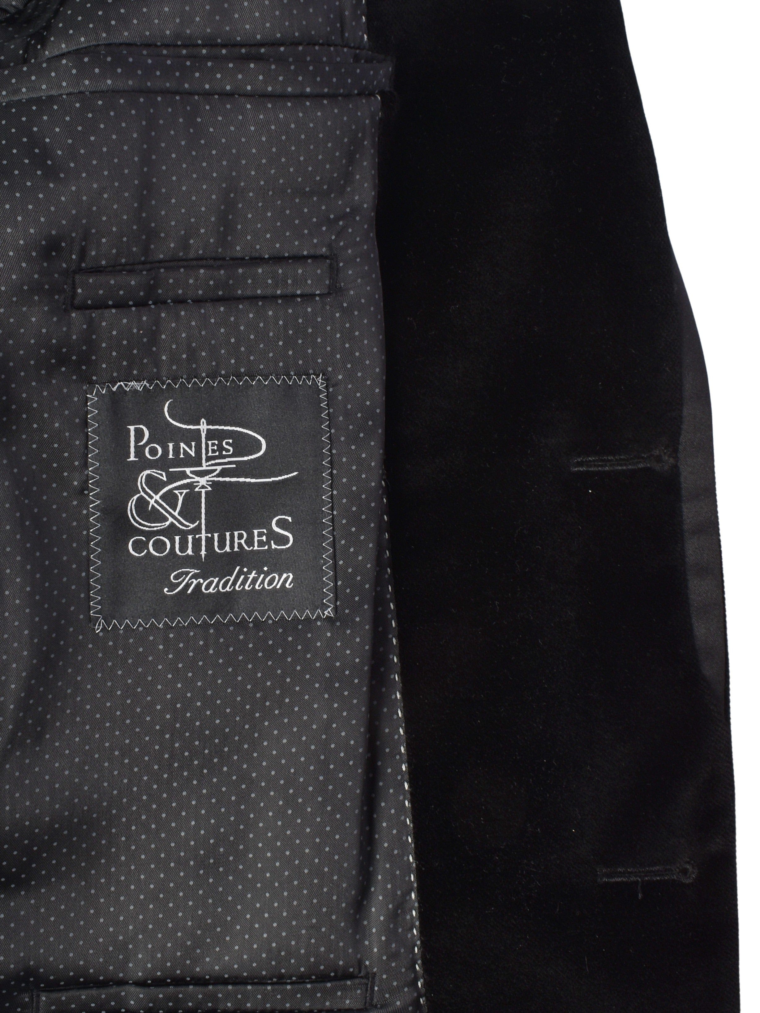 Pointes & Courtures Tradition Blazer - 48 / Sort / Mand - SassyLAB Secondhand