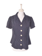 Pretty Retro Skjorte - XS / Blå / Kvinde - SassyLAB Secondhand