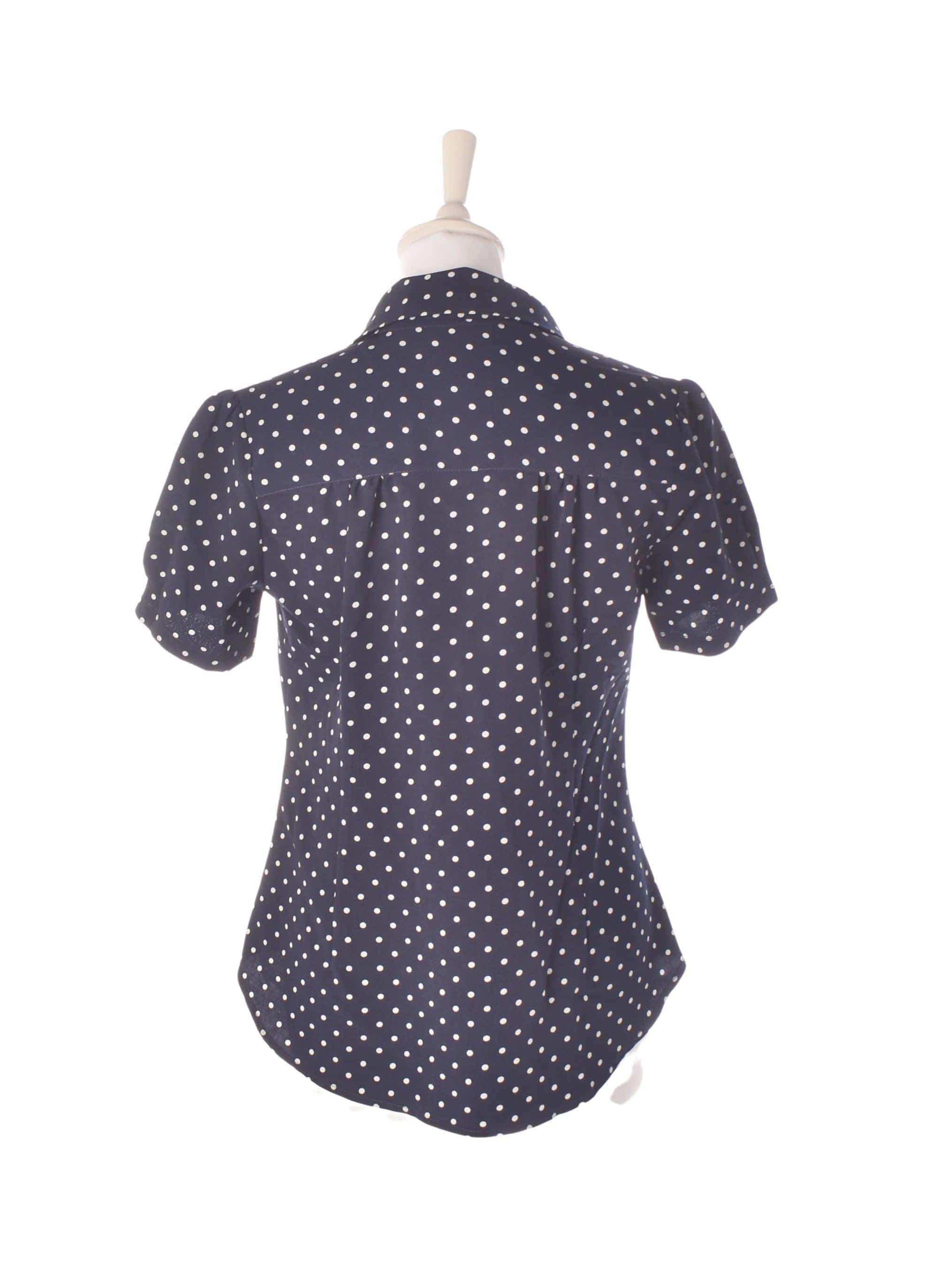 Pretty Retro Skjorte - XS / Blå / Kvinde - SassyLAB Secondhand