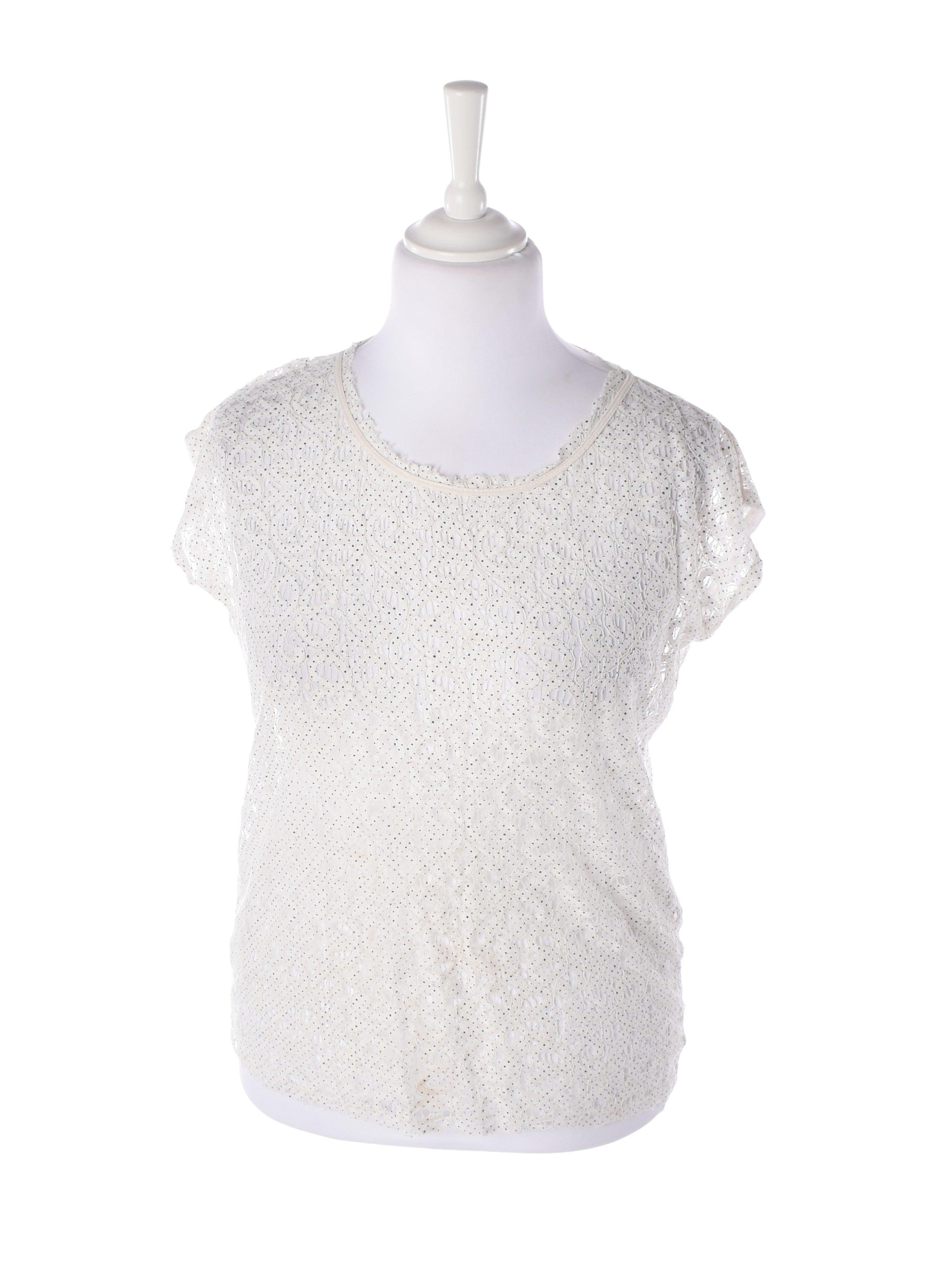 Project AJ117 Bluse - L / Hvid / Kvinde - SassyLAB Secondhand