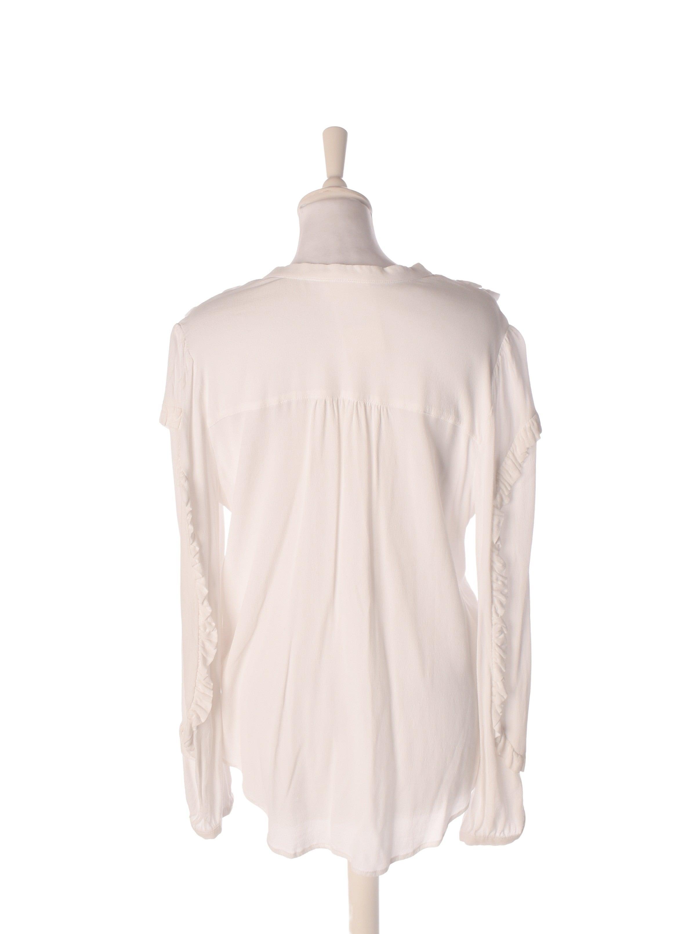 Project AJ117 Bluse - M / Hvid / Kvinde - SassyLAB Secondhand