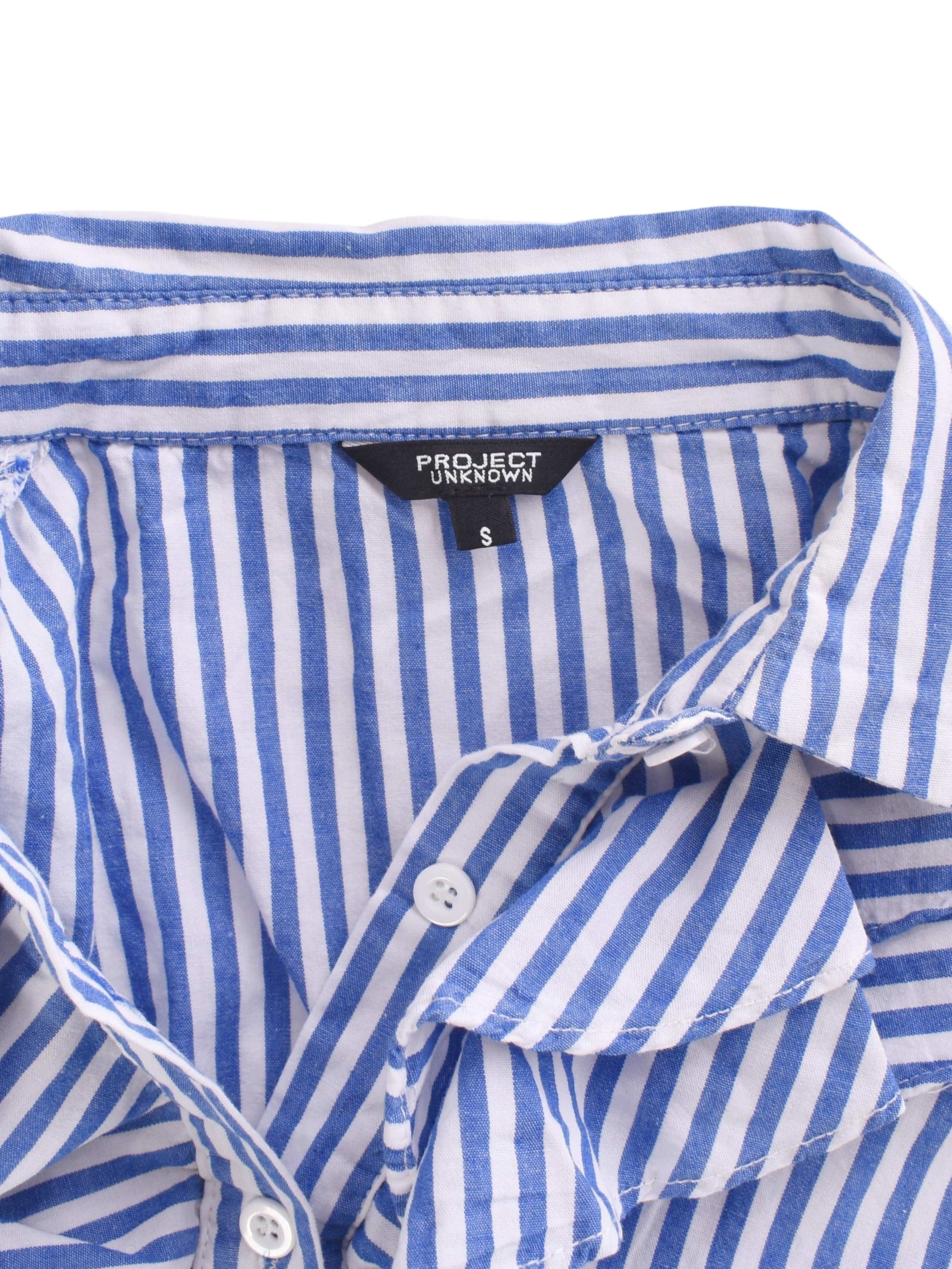 Project Unkown Bluse - S / Blå / Kvinde - SassyLAB Secondhand