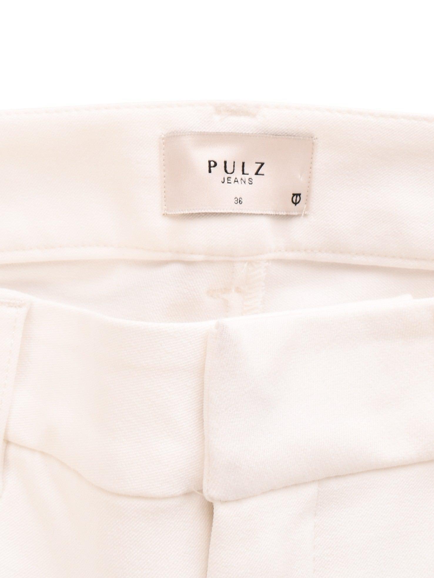 Pulz Jeans Bukser - 36 / Hvid / Kvinde - SassyLAB Secondhand
