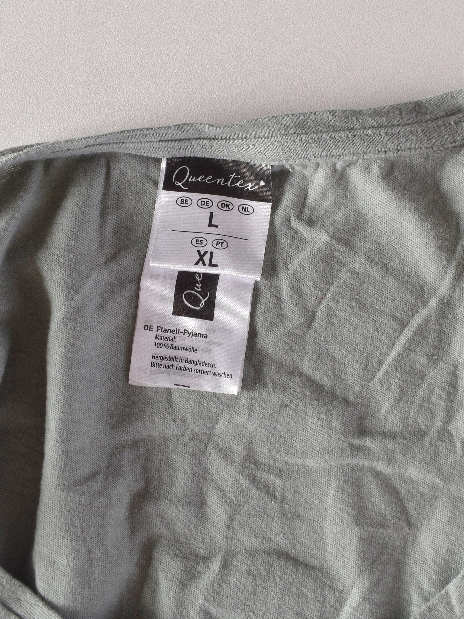 QueenTex Bluse - L / Grøn / Kvinde - SassyLAB Secondhand