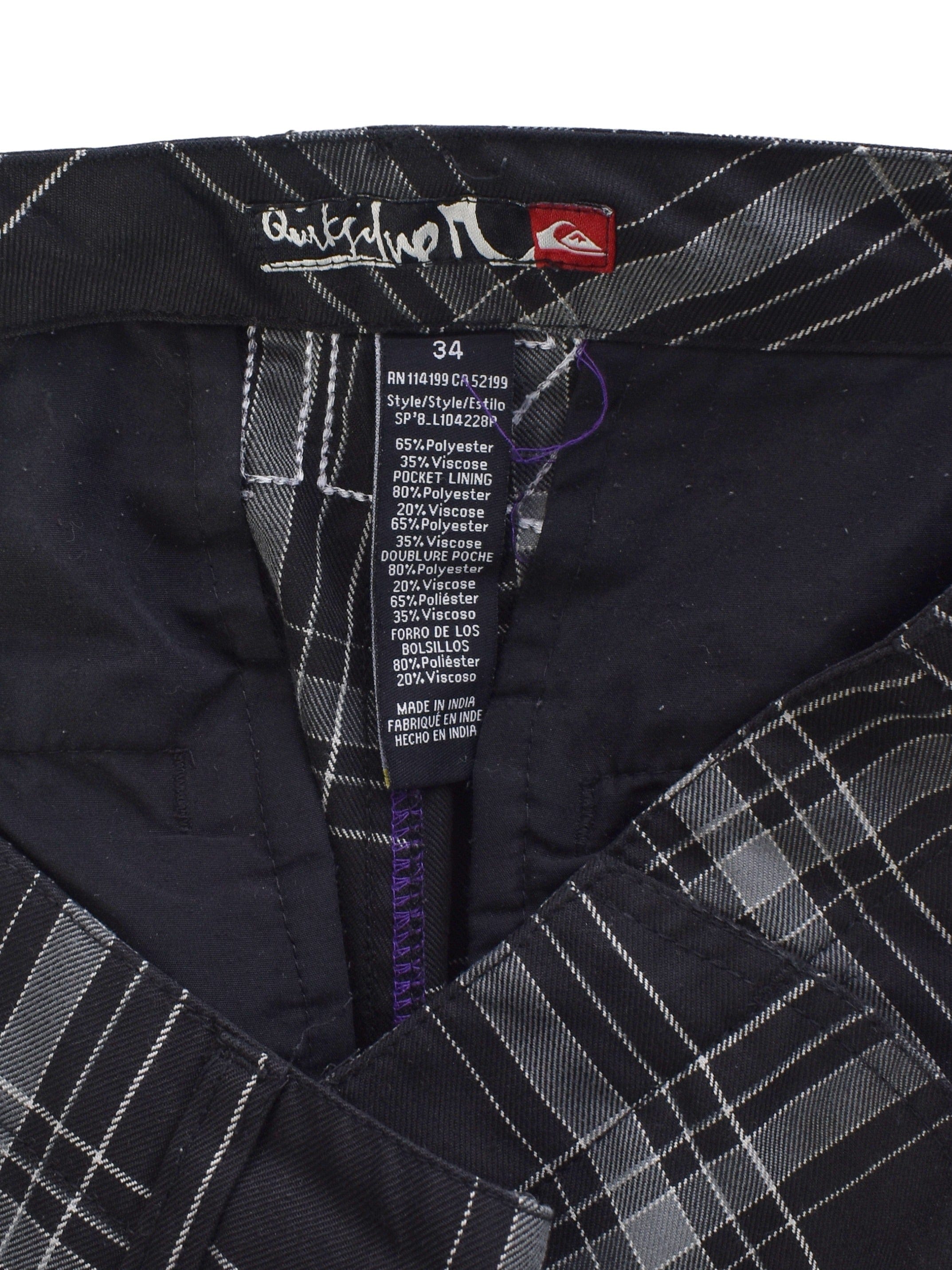 Quick Silver Shorts - 34 / Sort / Mand - SassyLAB Secondhand