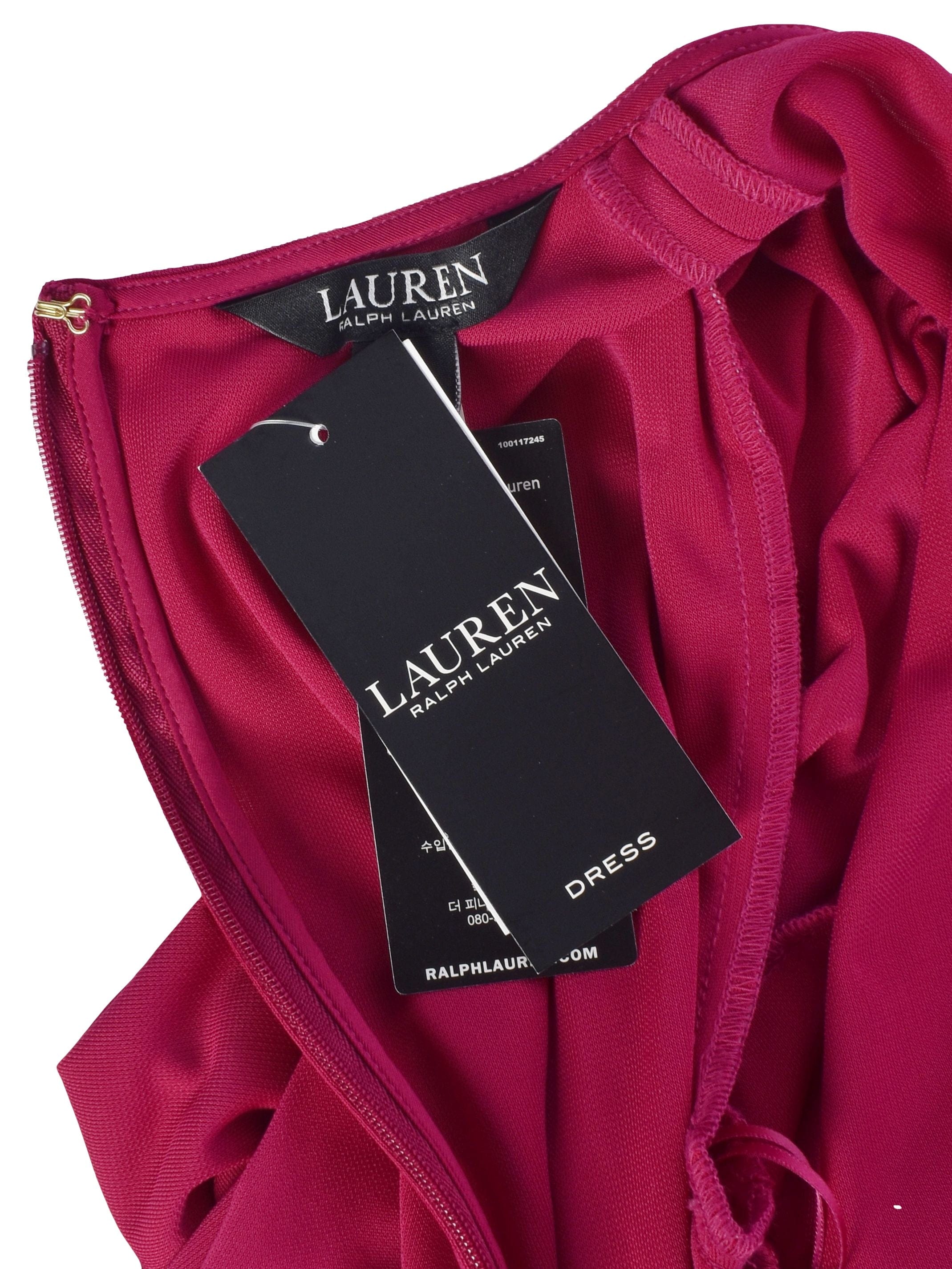 Ralph Lauren Kjole - 38 / Bordeaux / Kvinde - SassyLAB Secondhand