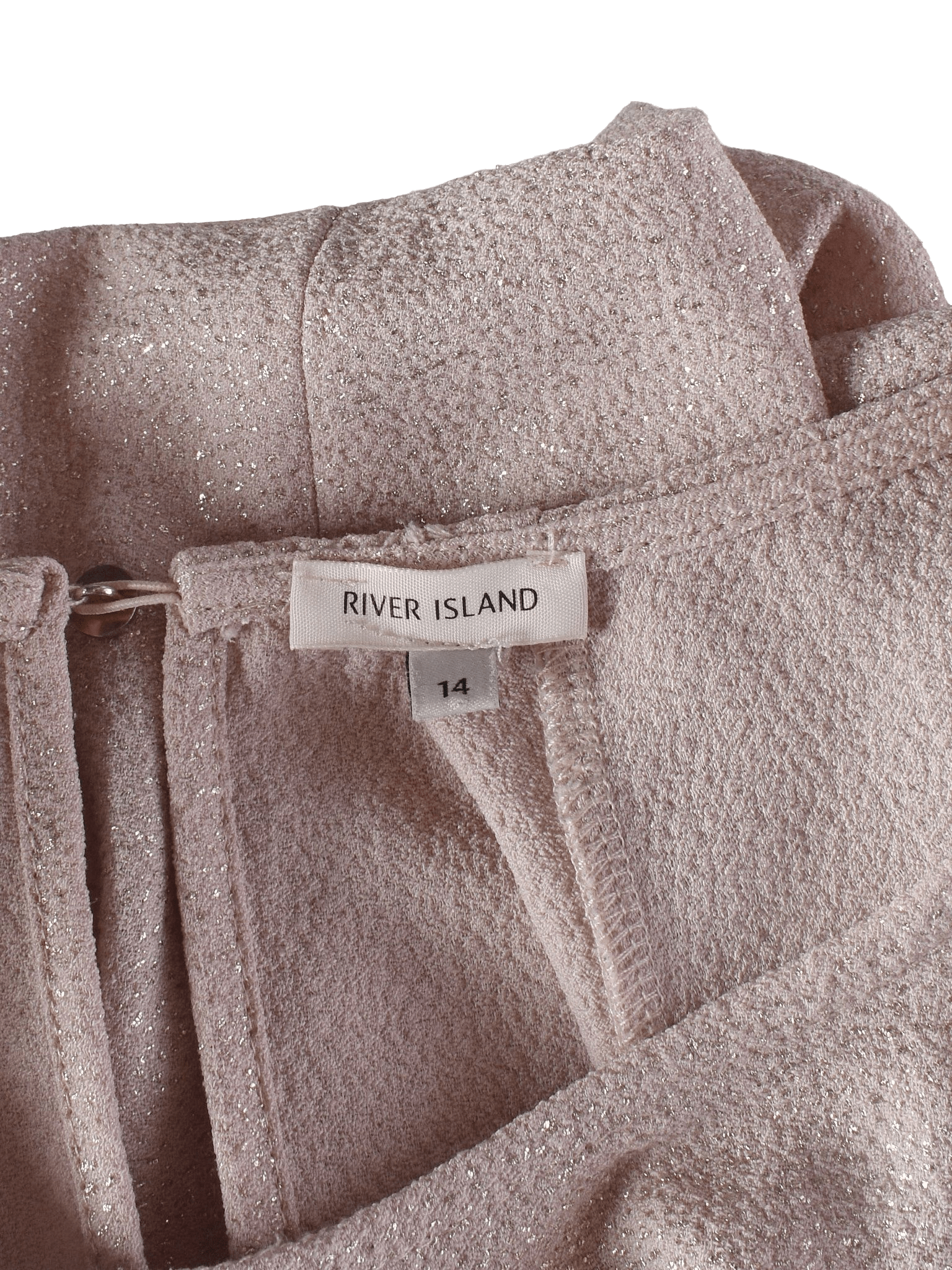 River Island Kjole - 14 / Beige / Kvinde - SassyLAB Secondhand