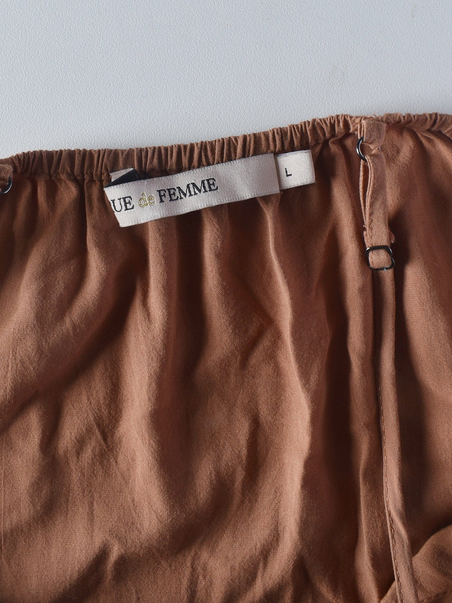 Rue de Femme Kjole - L / Brun / Kvinde - SassyLAB Secondhand