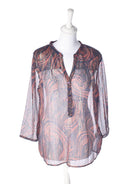 Saint tropez Bluse - M / Rød / Kvinde - SassyLAB Secondhand