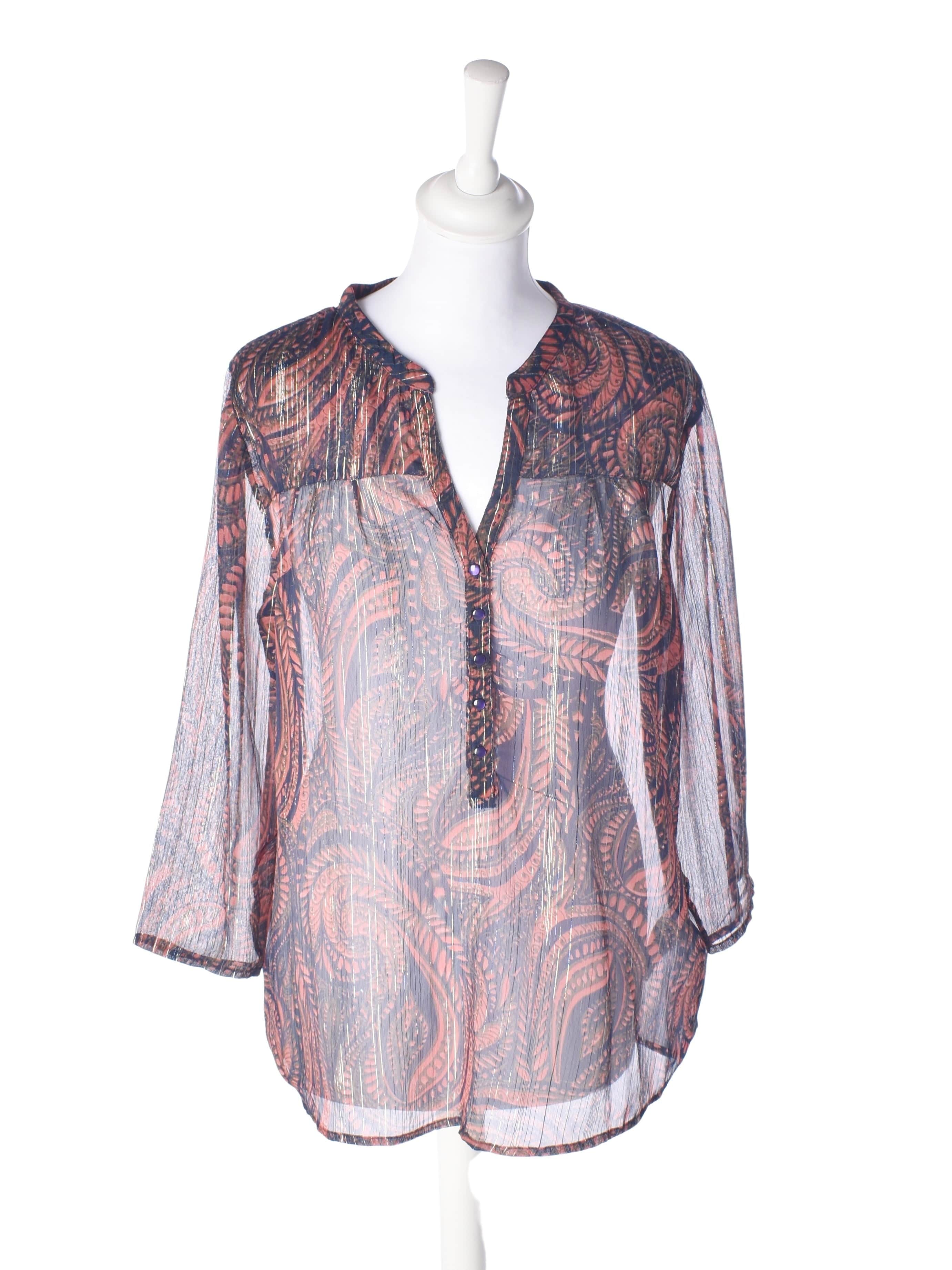 Saint tropez Bluse - M / Rød / Kvinde - SassyLAB Secondhand
