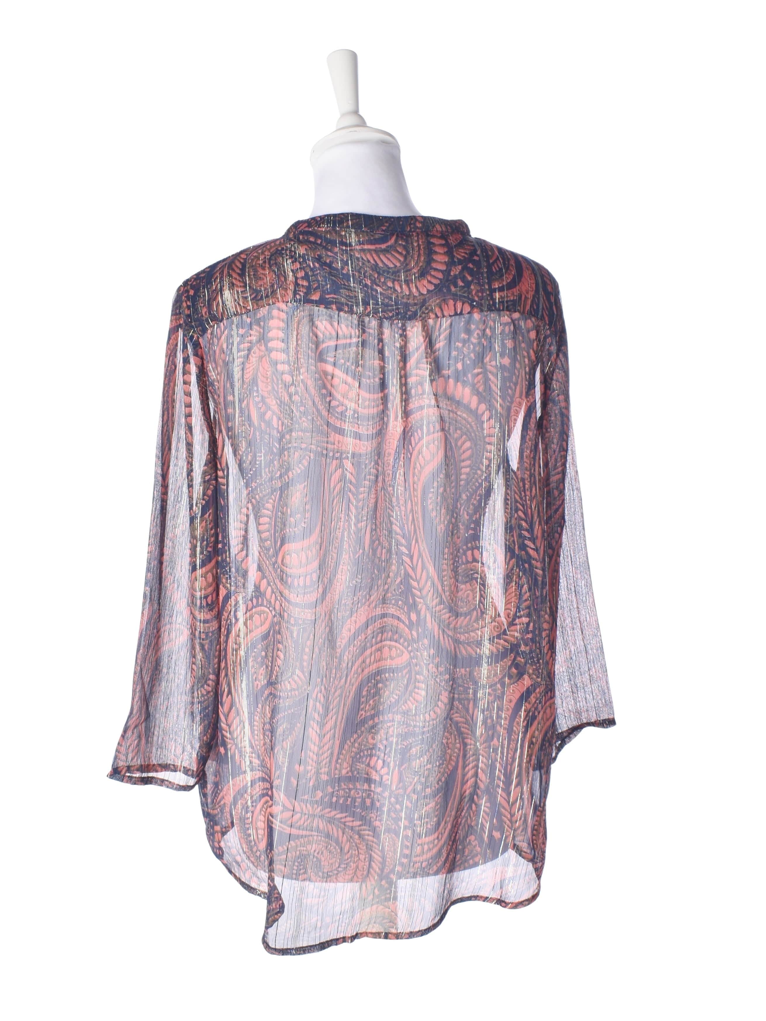 Saint tropez Bluse - M / Rød / Kvinde - SassyLAB Secondhand