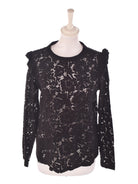 Saint Tropez Bluse - M / Sort / Kvinde - SassyLAB Secondhand