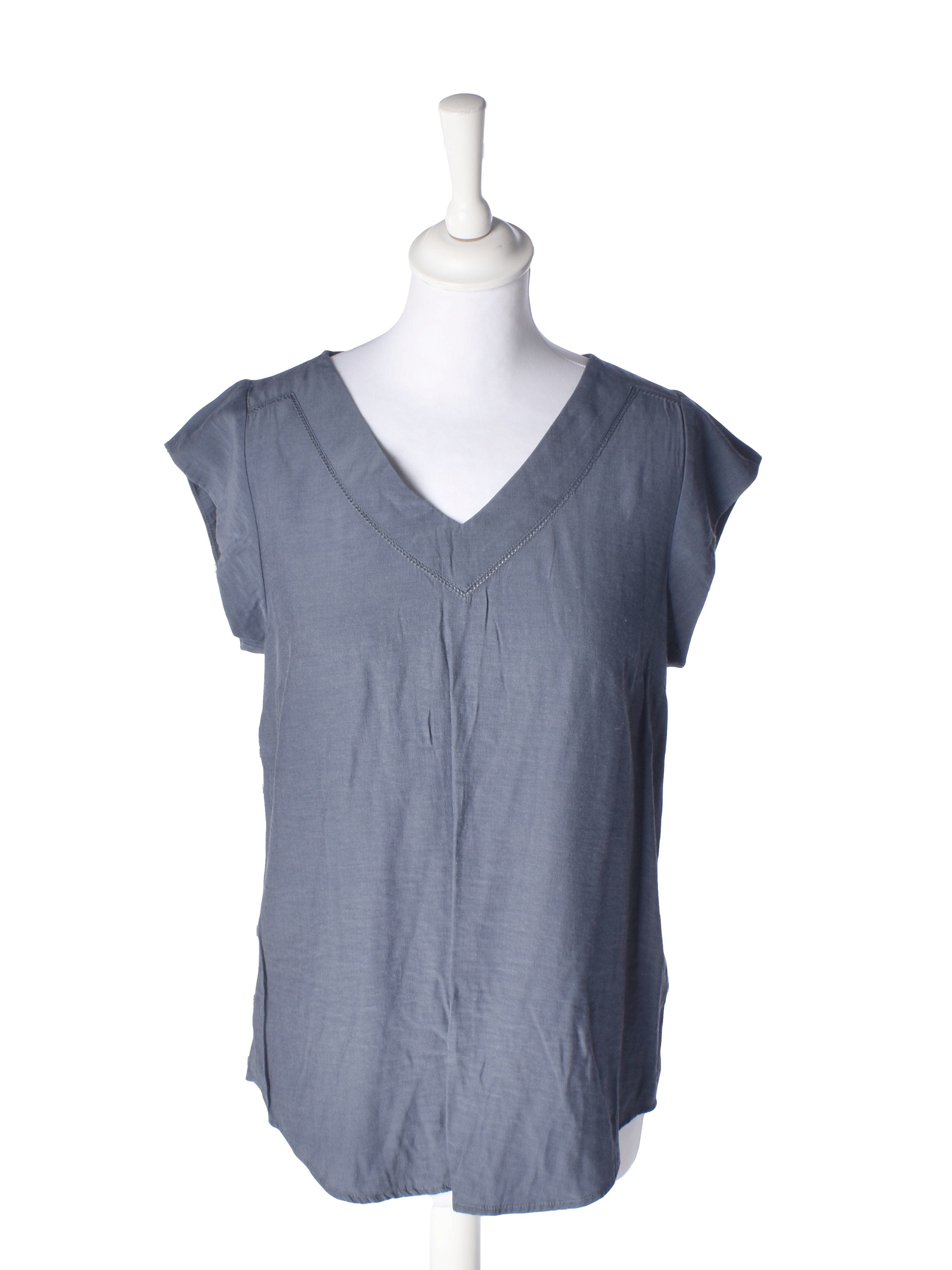 Saint Tropez Bluse - S / Blå / Kvinde - SassyLAB Secondhand