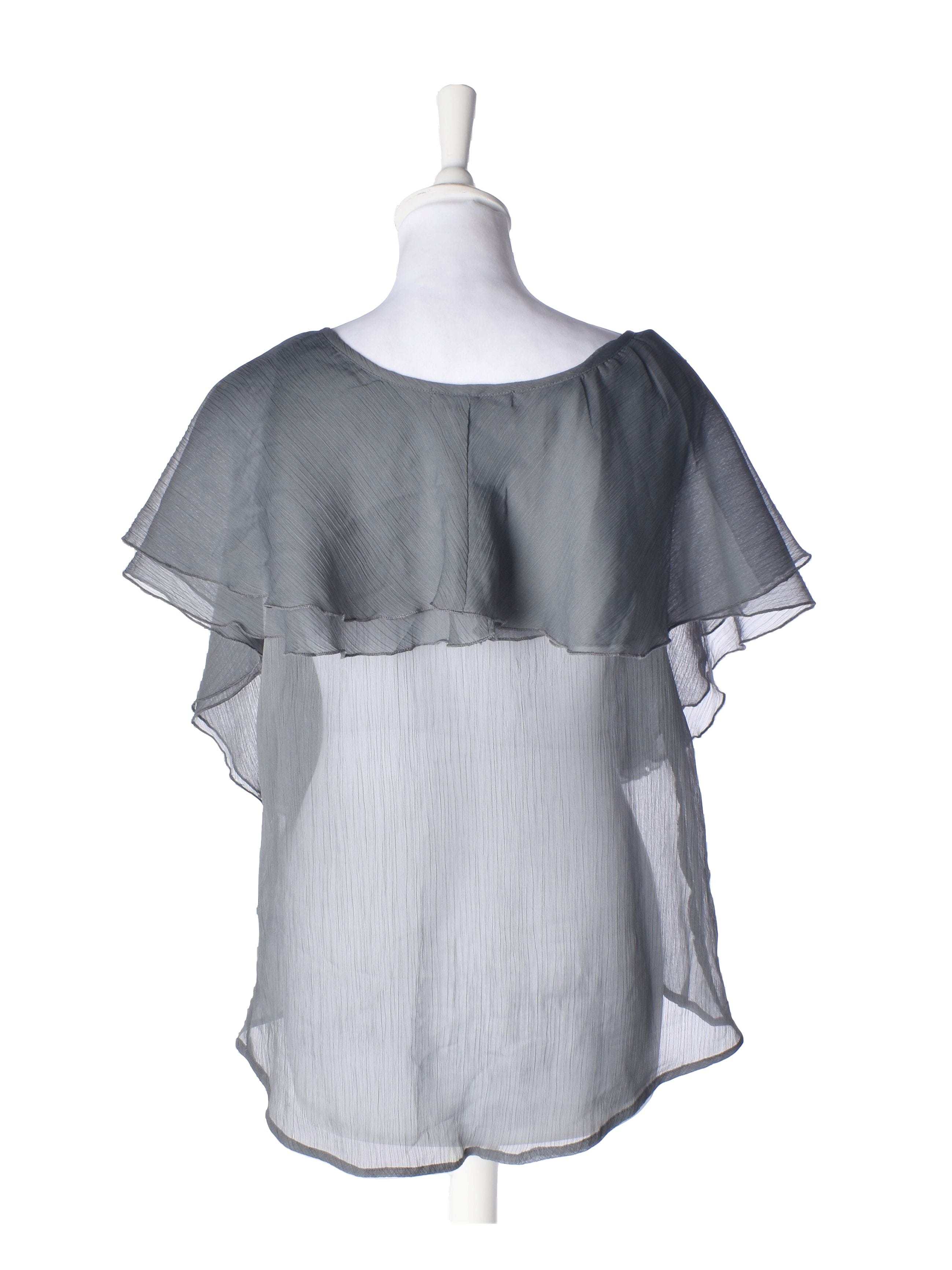 Saint Tropez Bluse - S / Grå / Kvinde - SassyLAB Secondhand