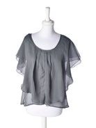Saint Tropez Bluse - S / Grå / Kvinde - SassyLAB Secondhand